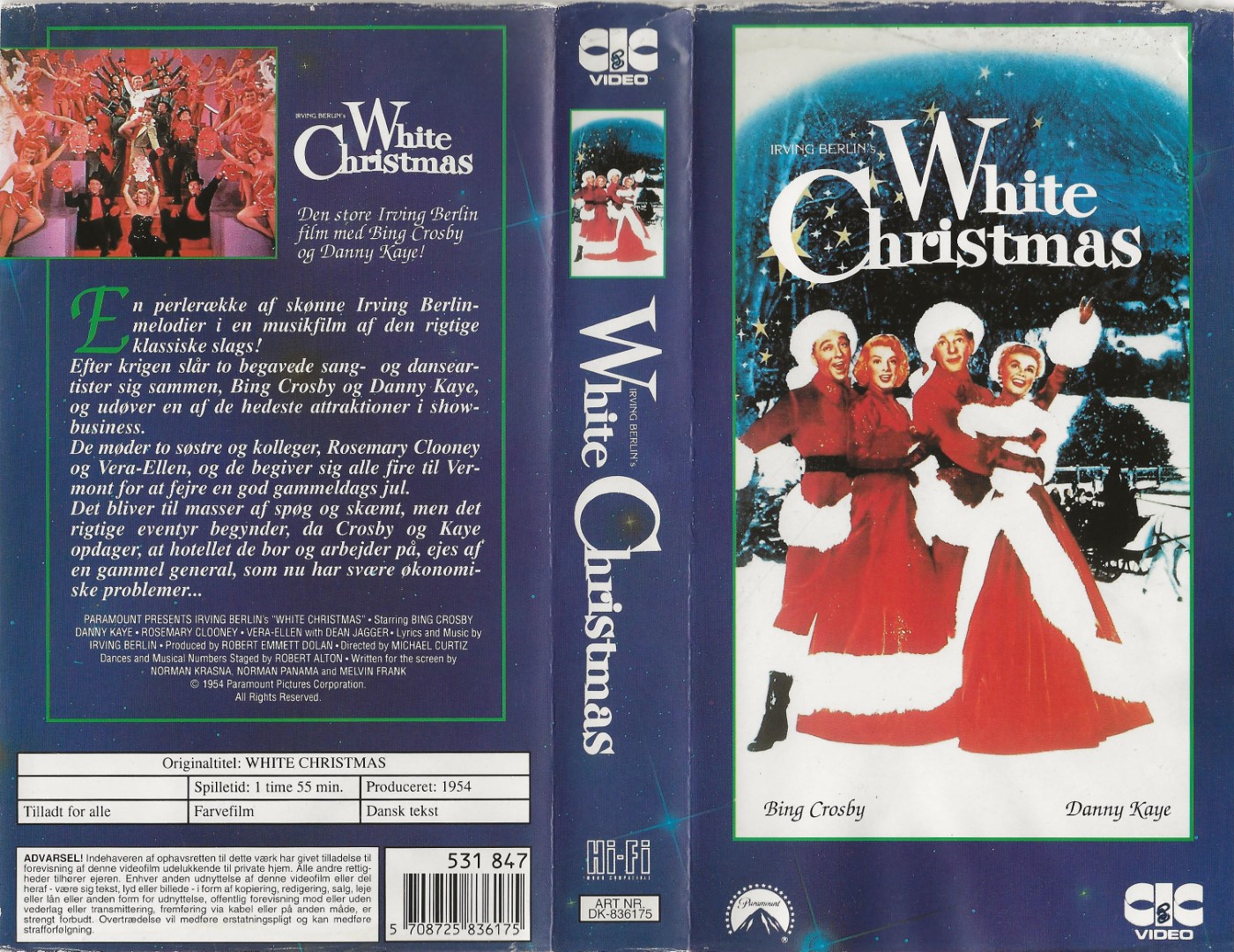 White Christmas <p>Org.titel: Irving Berlin's White Christmas</p> VHS CIC Video 1954