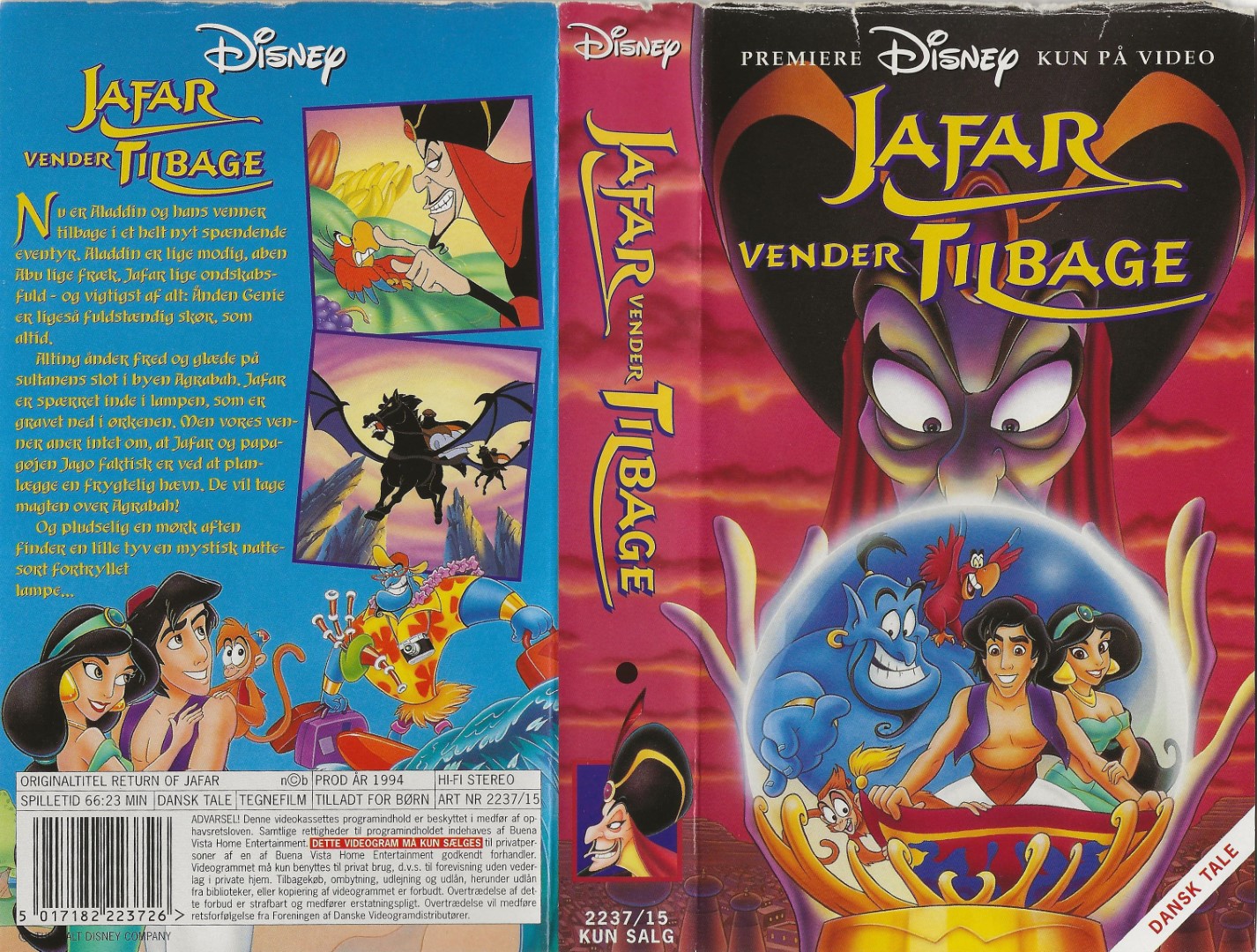 Jafar vender tilbage <p>Org.titel: Return of Jafar</p> VHS Disney 1994