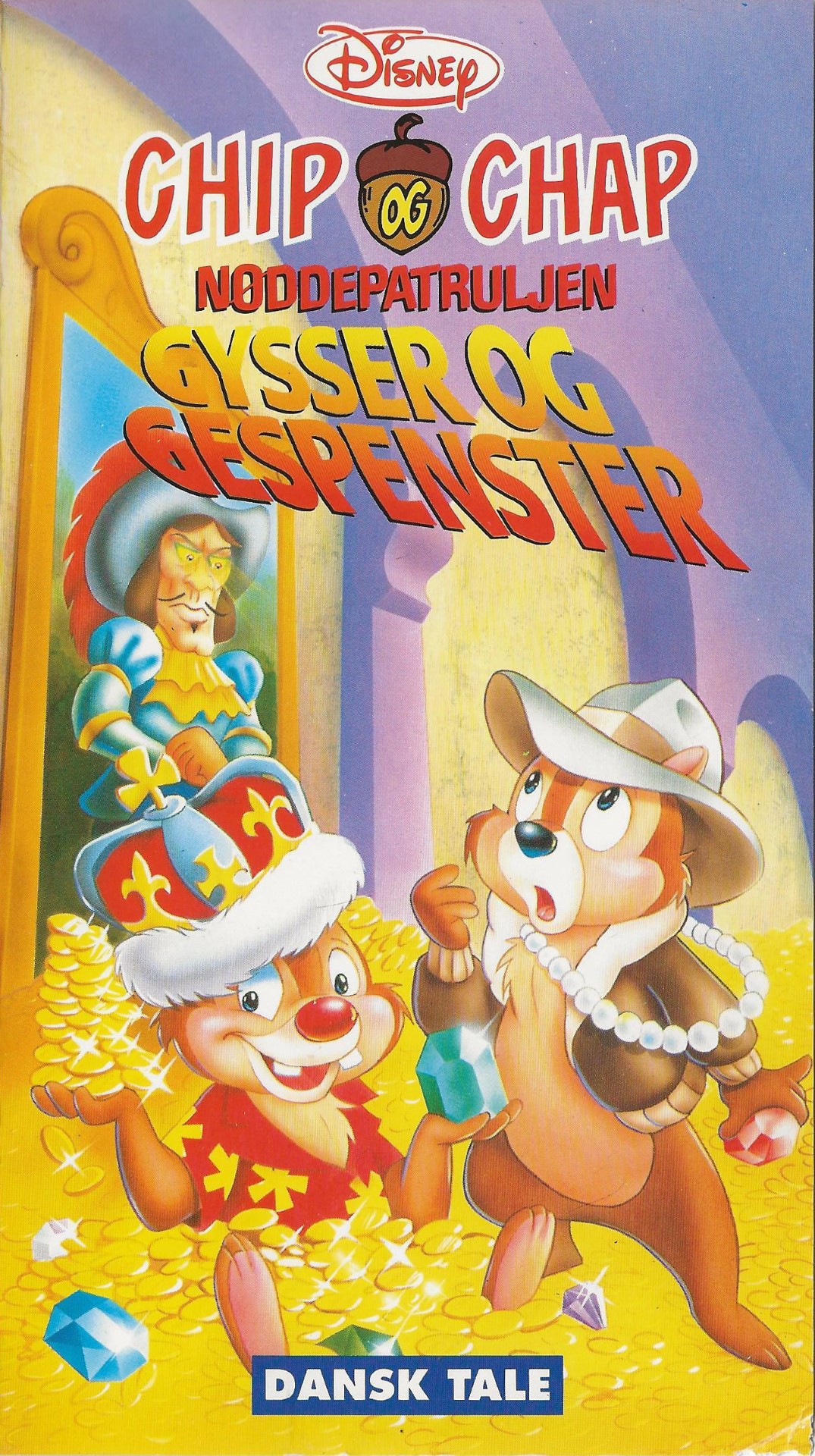Chip & Chap: Nøddepatruljen - Gysser og gespenster <p>Org.titel: Chip'n'Dale Rescue Rangers: Ghouls and Jewels</p> VHS Disney, Egmont Film 1991