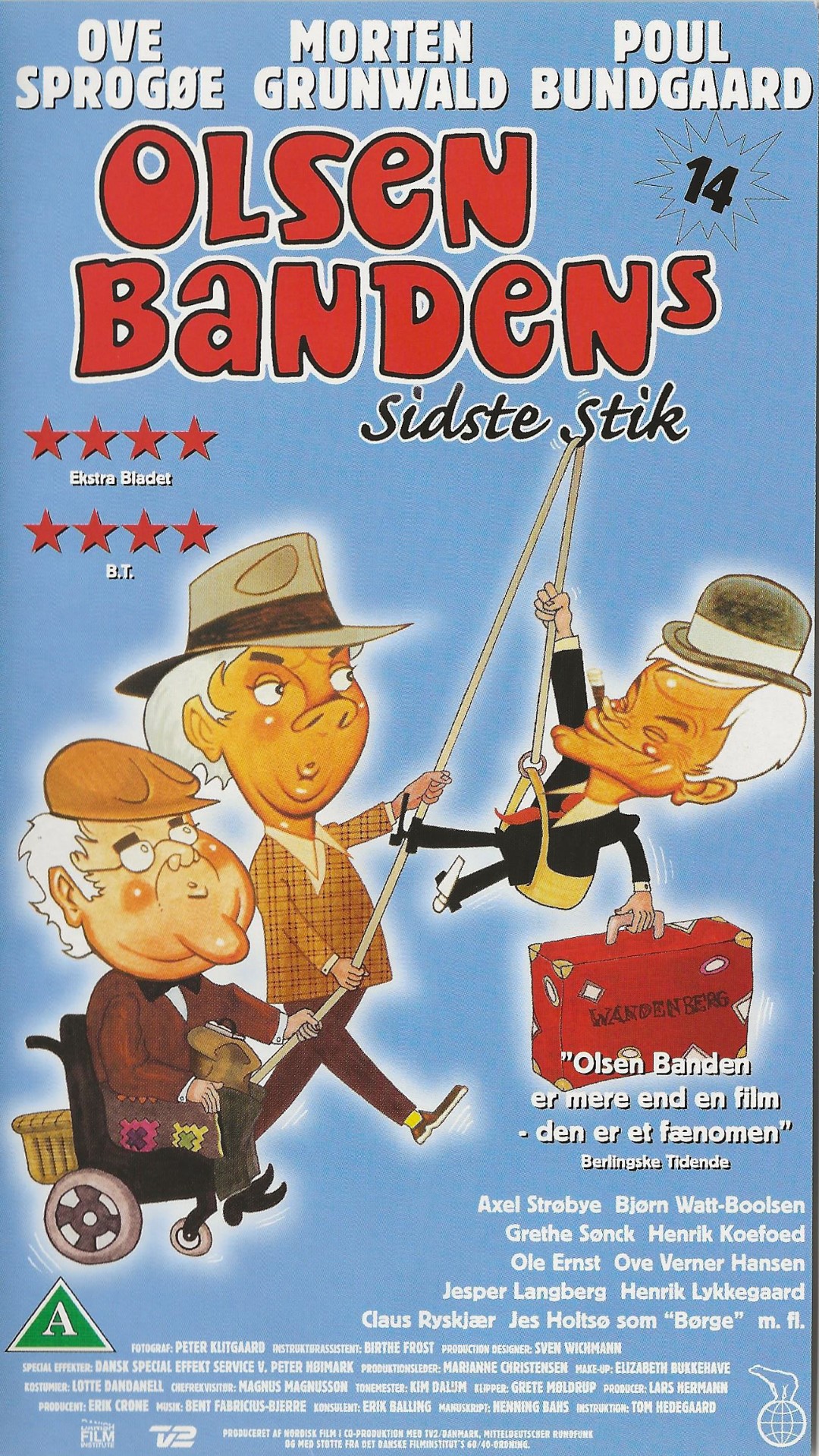 Olsen Banden 14 - Olsen Bandens sidste stik  VHS Nordisk Film 1994
