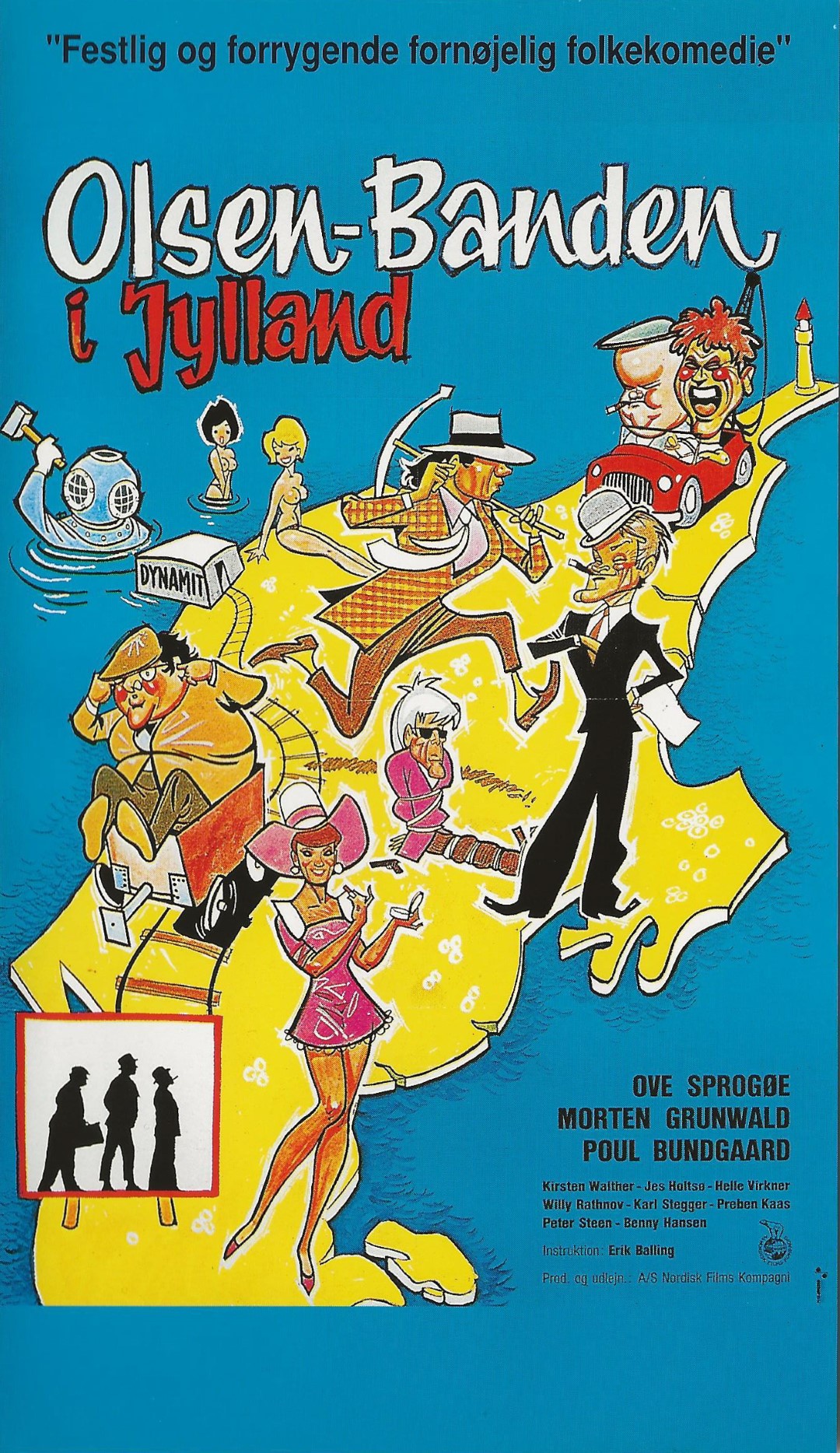 Olsen Banden 3 - Olsen Banden i Jylland  VHS Nordisk Film 1994