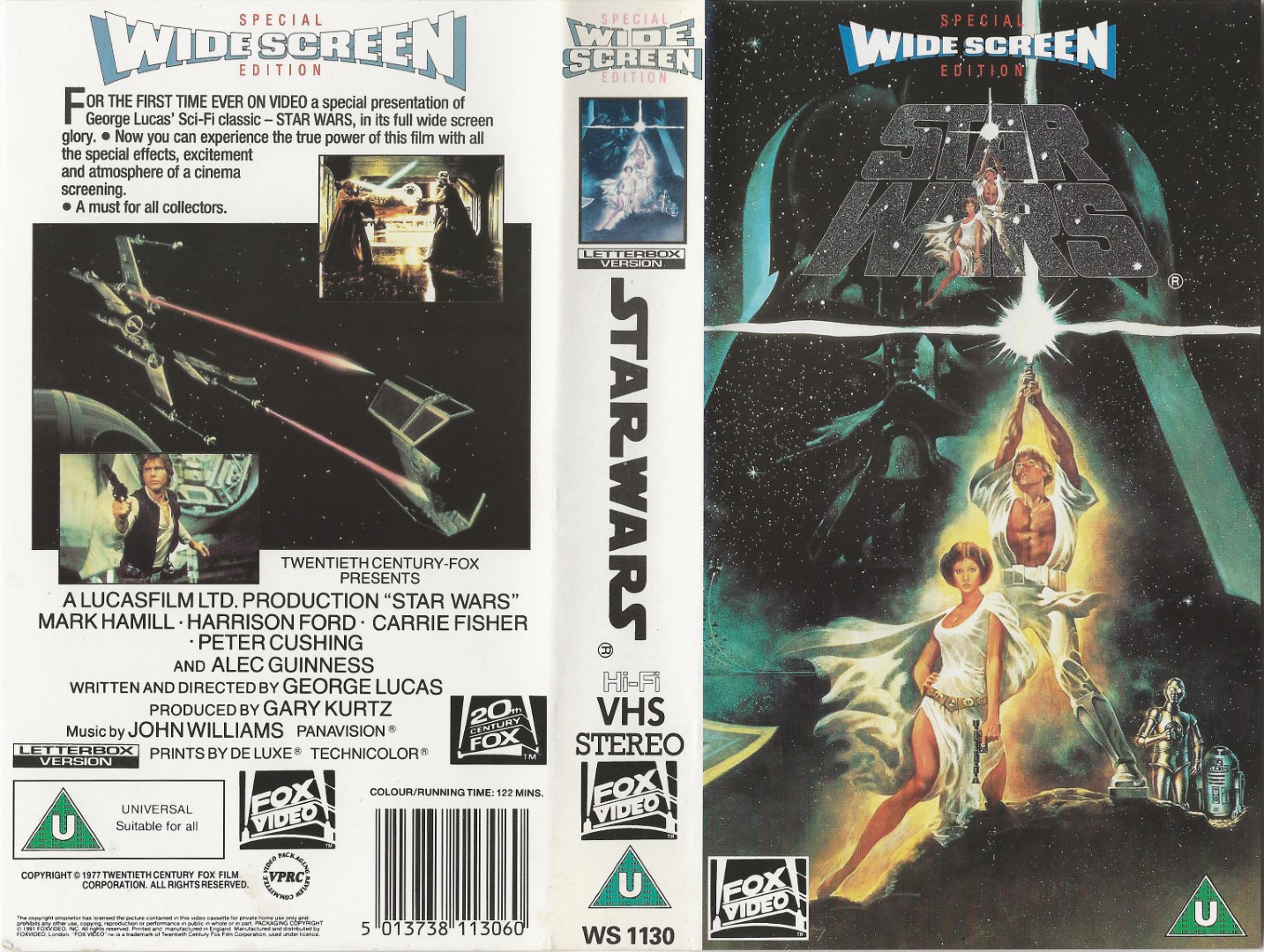 Star Wars: Episode IV - A New Hope  VHS FOX Video 1991