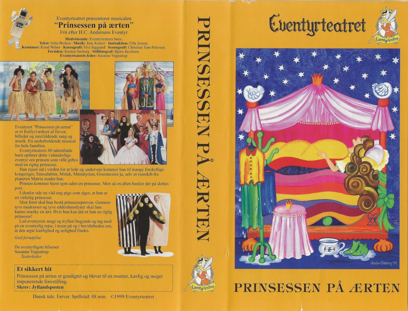 Eventyrteatret: Prinsessen på ærten  VHS Eventyrteatret 1999