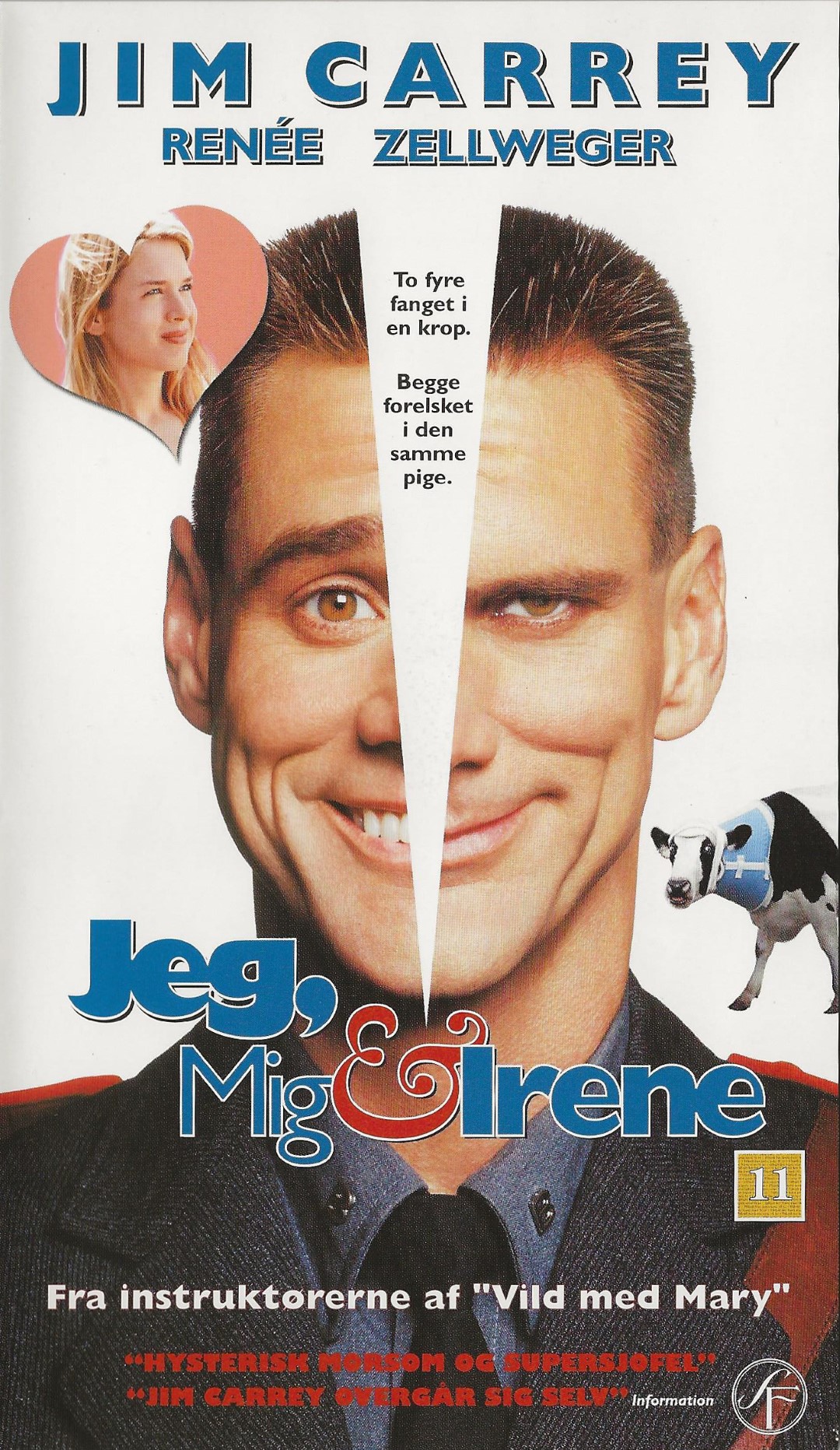 Jeg, mig & Irene <p>Org.titel: Me, Myself & Irene</p> VHS SF Film A/S 2001