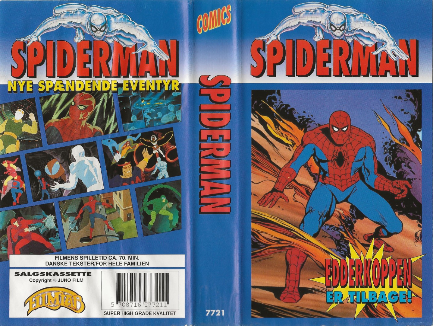 Spiderman - Edderkoppen er tilbage! <p>Org.titel: Spider-Man and His Amazing Friends</p> VHS Filmlab 0