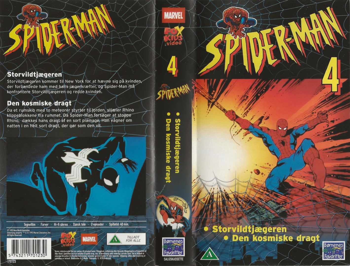 Spider-Man (4)  VHS Børnenes Favoritter 1995