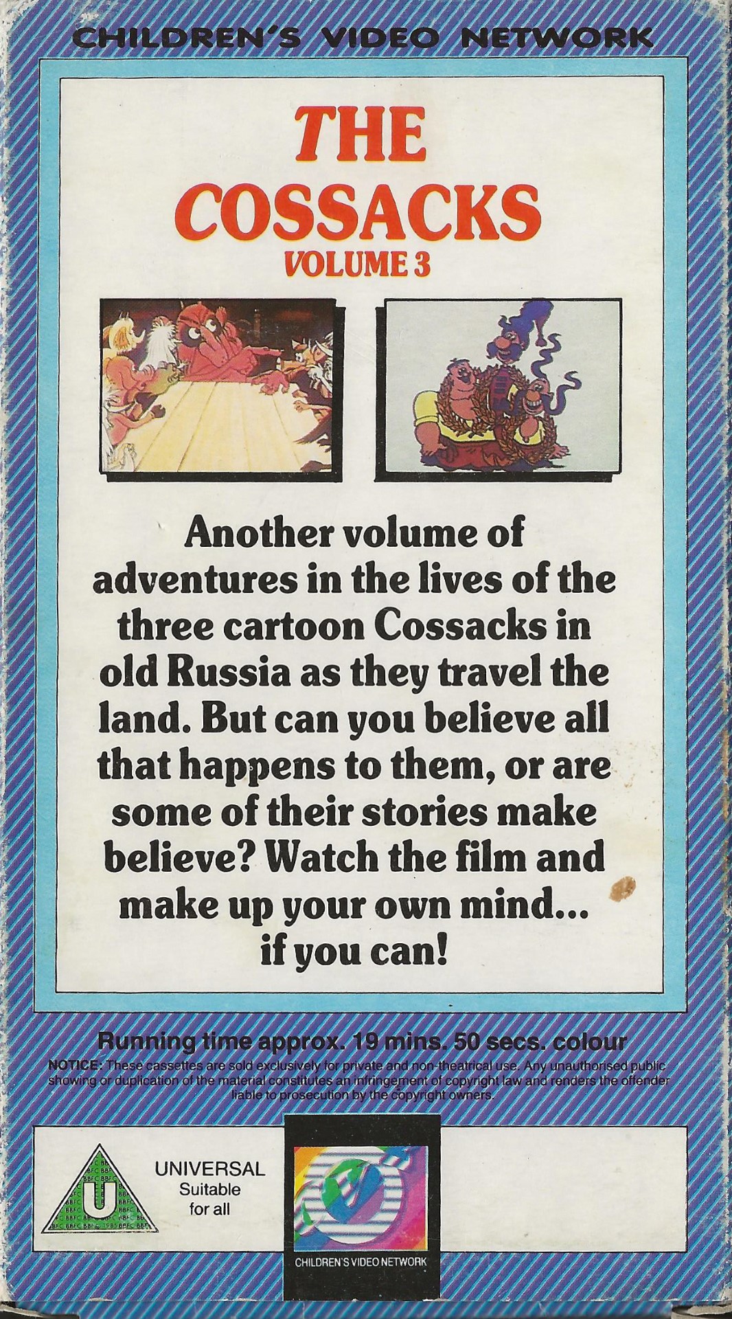 The Cossacks Volume 3  VHS  0