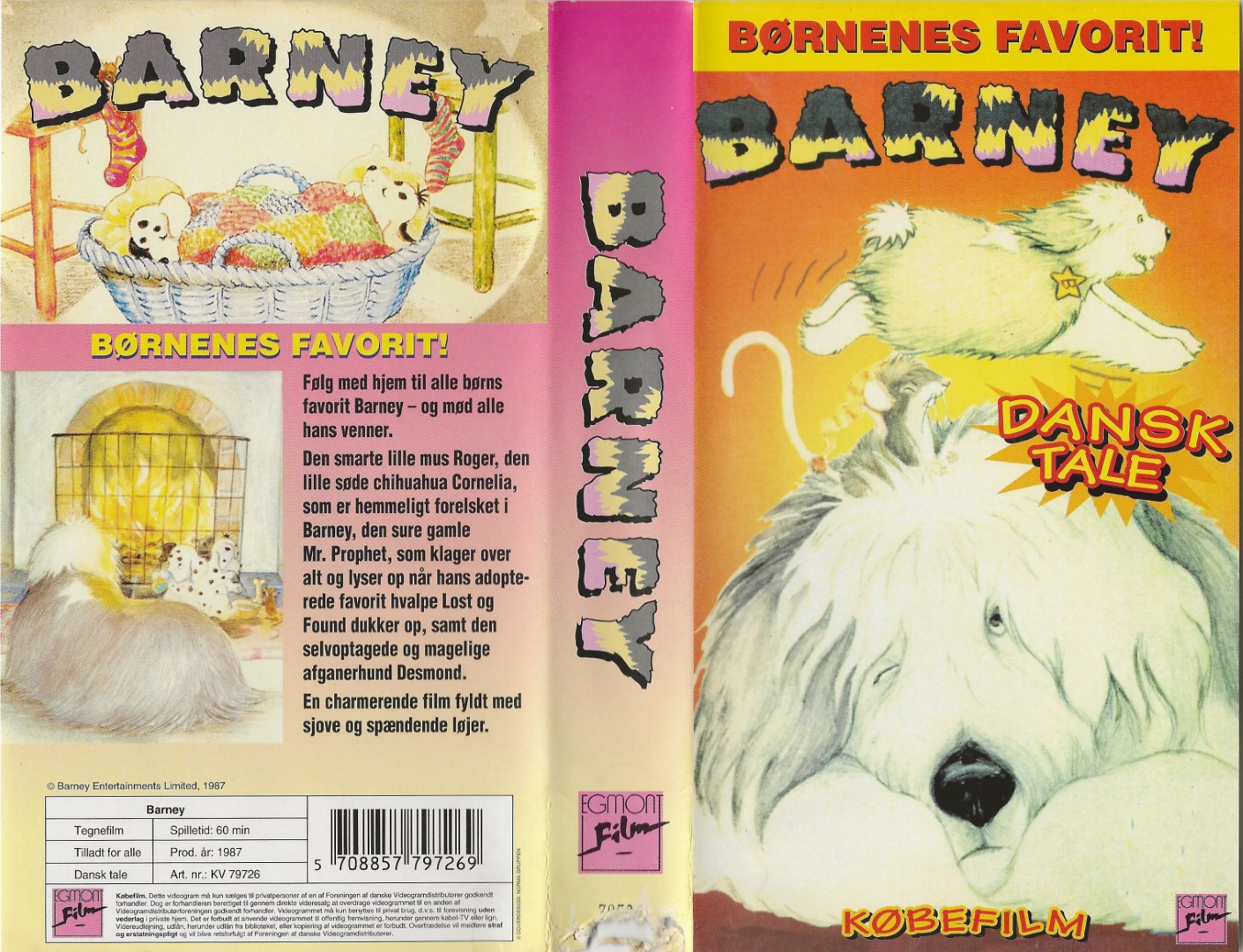 Barney  VHS Egmont Film 1987