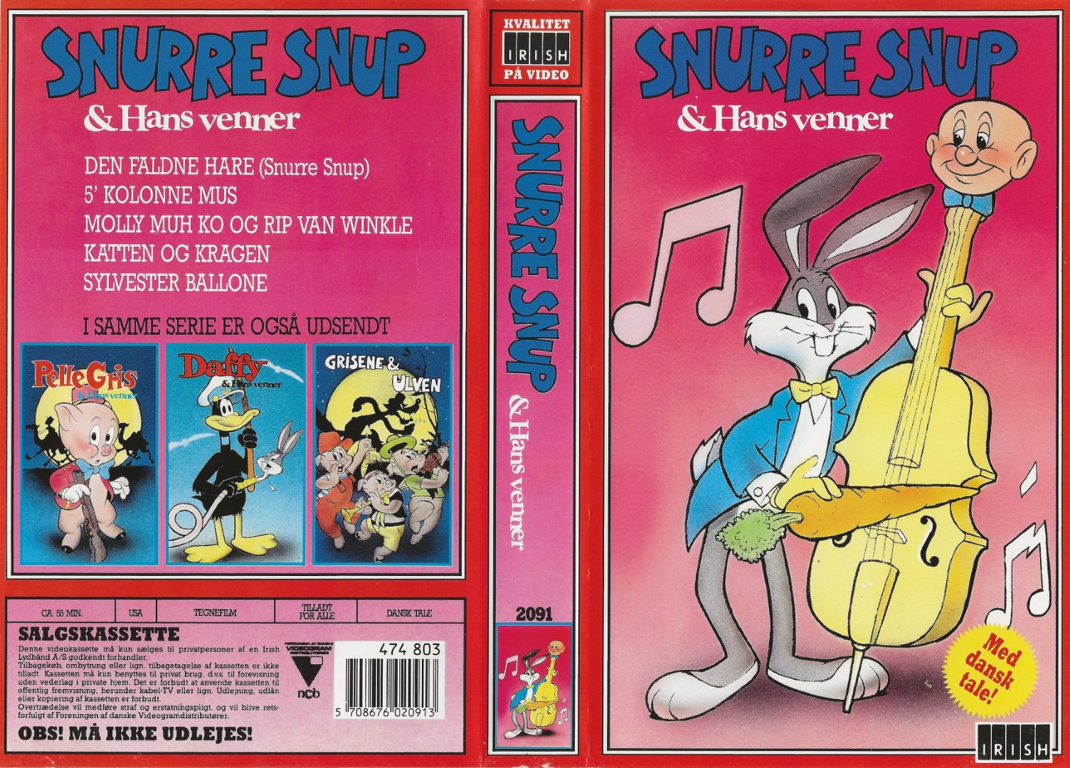 Snurre Snup & hans venner  VHS Irish 0
