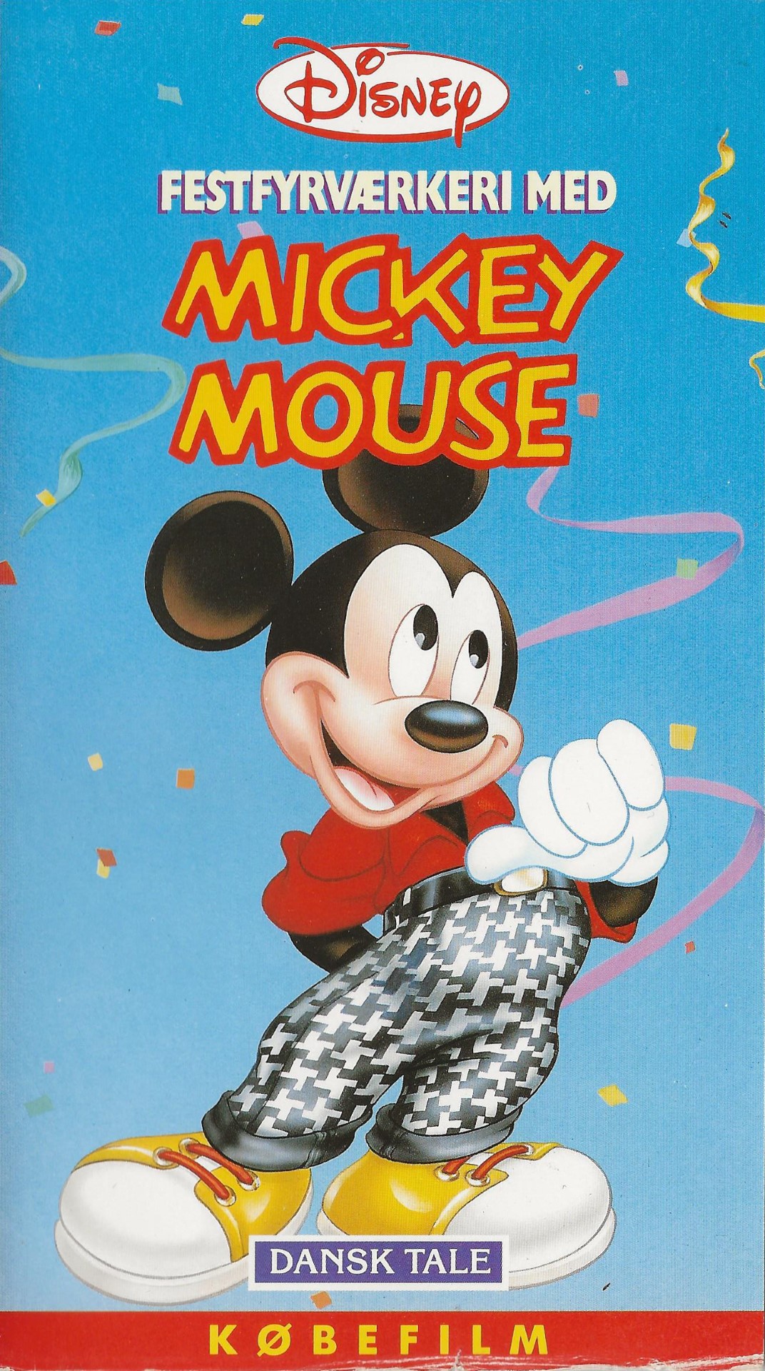 Festfyrværkeri med Mickey Mouse <p>Org.titel: Starring Mickey</p> VHS Disney, Egmont Film 1996