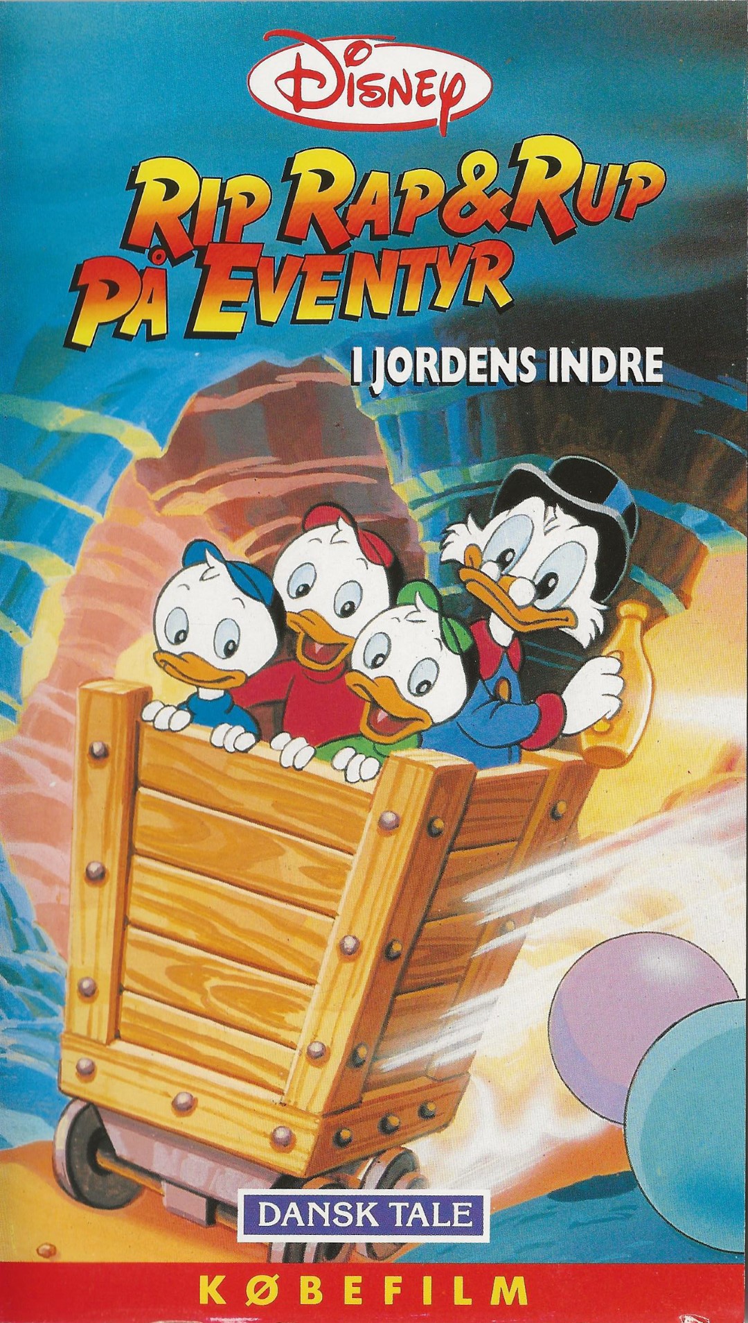 Rip, Rap & Rup på Eventyr - I jordens indre <p>Org.titel: Ducktales Earthquack</p> VHS Disney, Egmont Film 1989