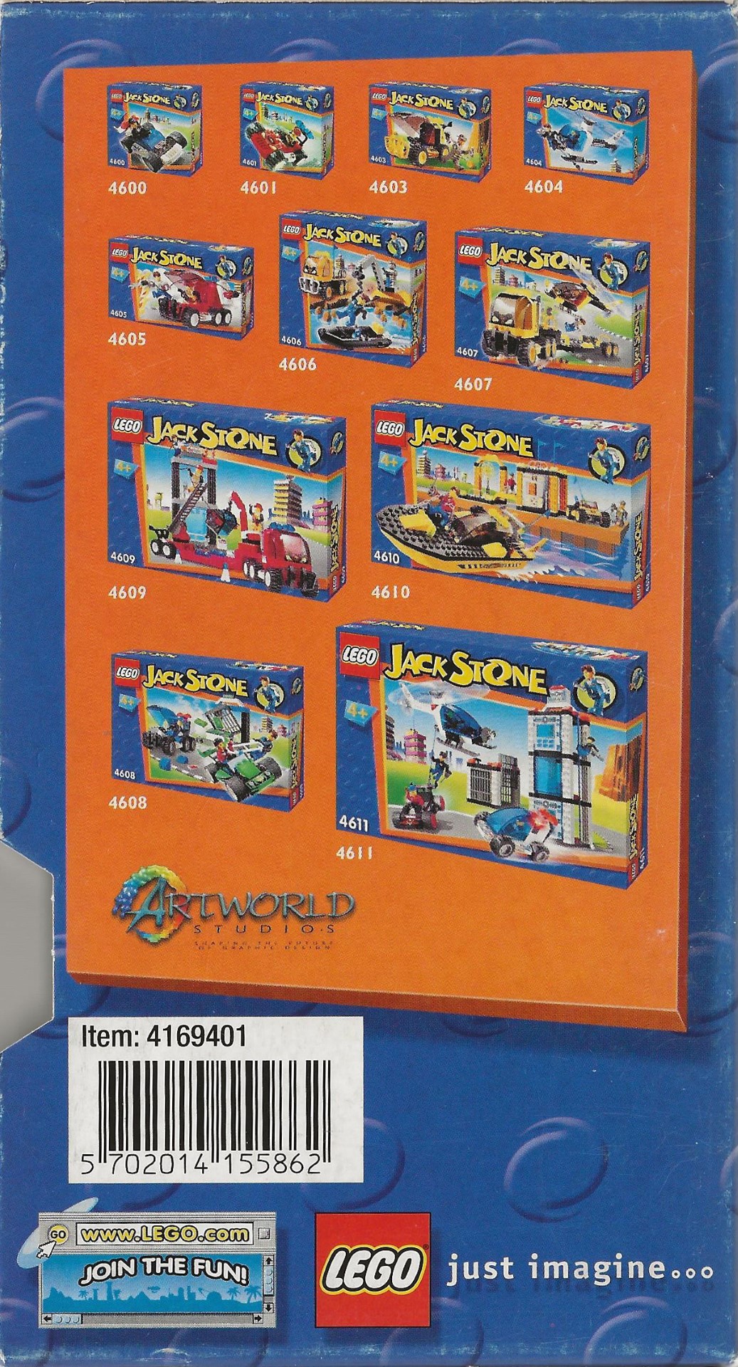LEGO: Jack Stone <p>Org.titel: LEGO: Jack Stone</p> VHS LEGO 2001
