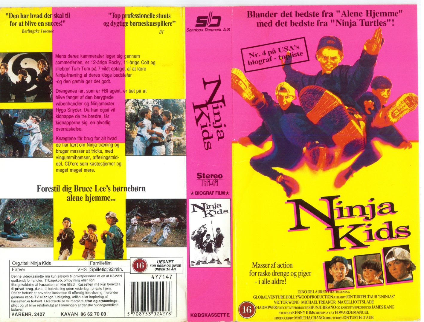 Ninja Kids <p>Org.titel: 3 Ninjas</p> VHS Kavan 1992
