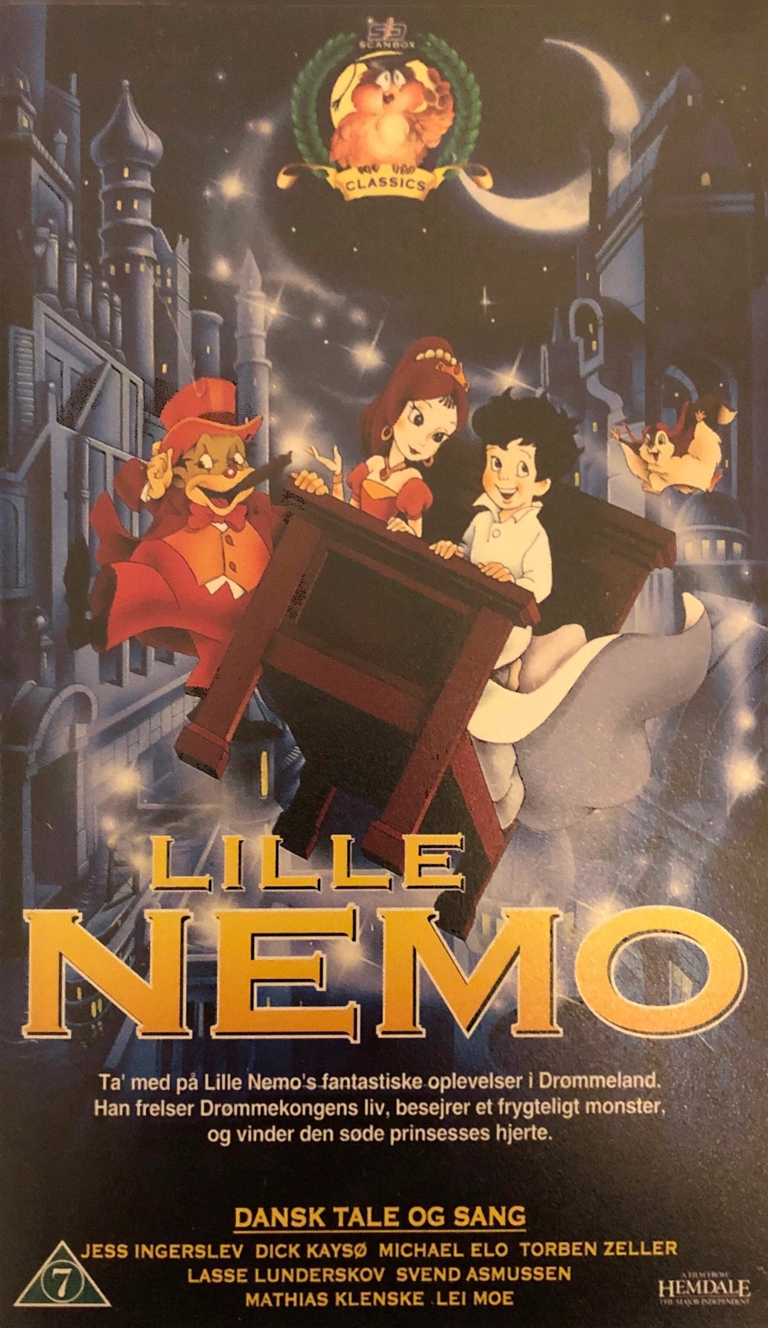 Lille Nemo <p>Org.titel: Little Nemo - Adventures in Slumberland</p> VHS Scanbox 1989