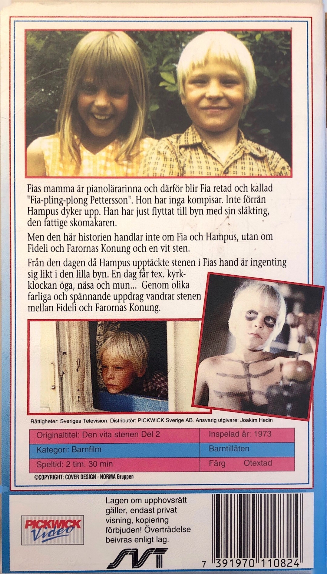 Den Vita Stenen del 2  VHS SVT 1973