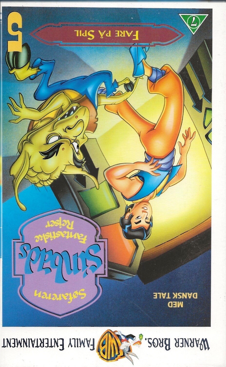 Søfaren Sinbads Fantastiske Rejser vol. 5 - Fare på Spil <p>Org.titel: The Fantastic Voyages of Sinbad the Sailor</p> VHS Warner Bros. 1996