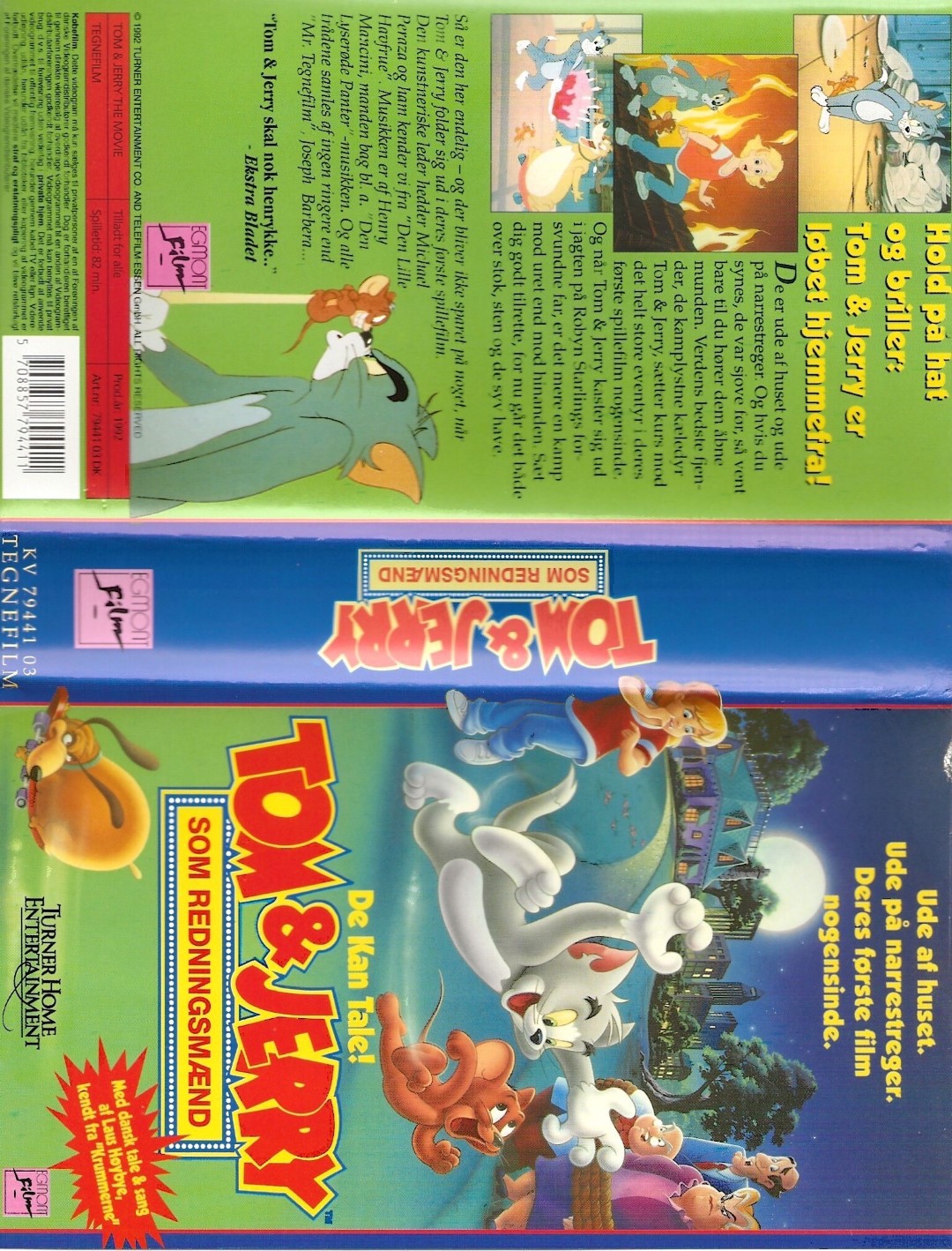 Tom & Jerry Som Redningsmænd <p>Org.titel: Tom & Jerry The Movie</p> VHS Egmont Film 1992