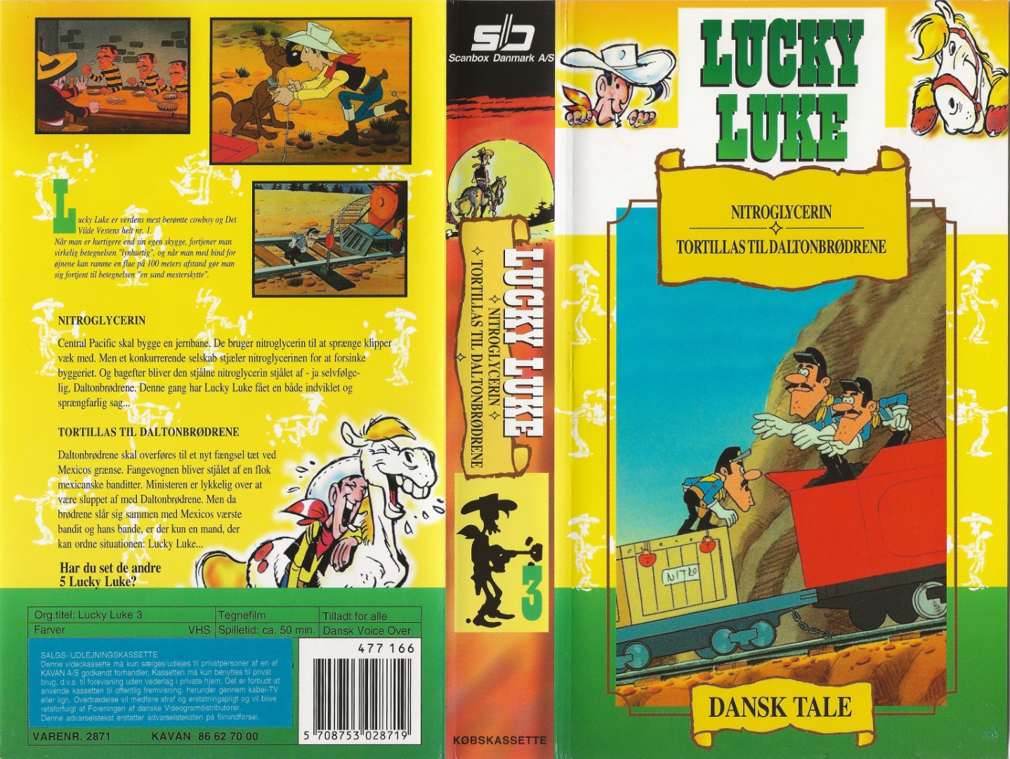 Lucky Luke (3) - Nitroglycerin <p>Org.titel: Lucky Luke 3</p> VHS Kavan 0