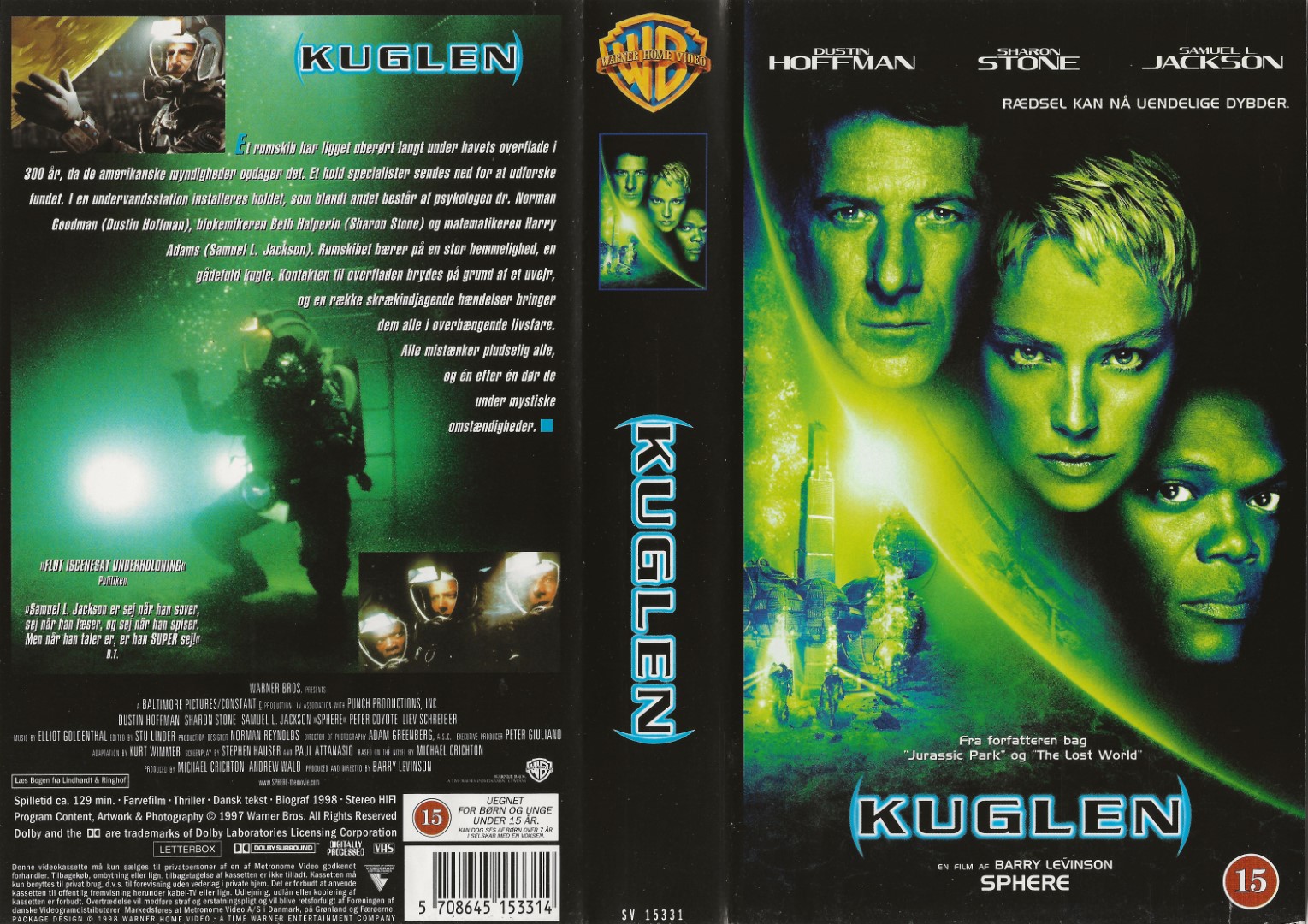 Kuglen <p>Org.titel: Sphere</p> VHS Warner Bros. 1998