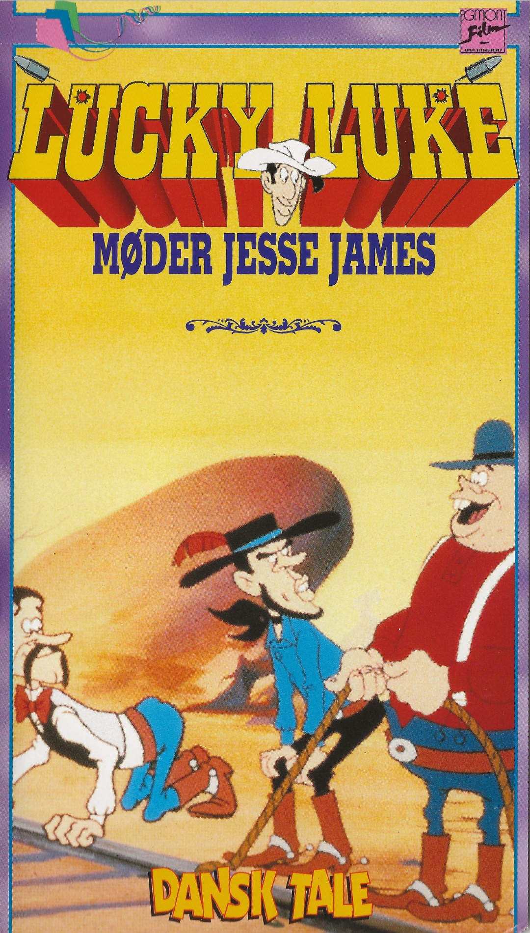 Lucky Luke møder Jesse James <p>Org.titel: Lucky Luke Vol. 5</p> VHS Egmont Film 1984