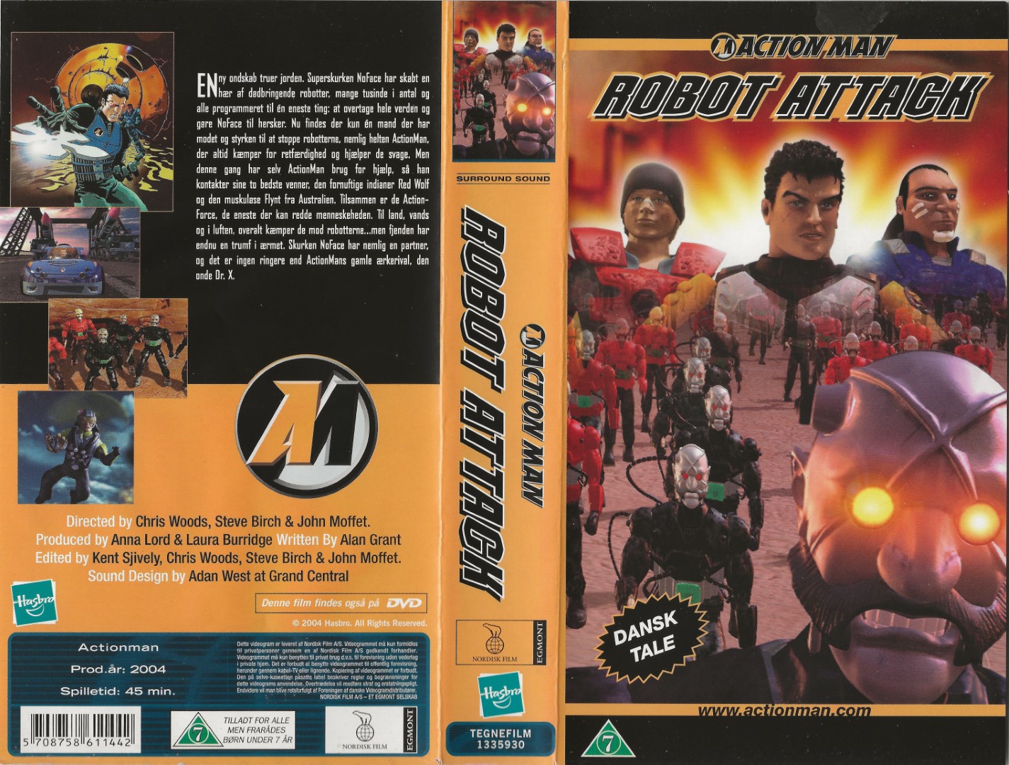 Action Man - Robot Attack  VHS Nordisk Film 2004