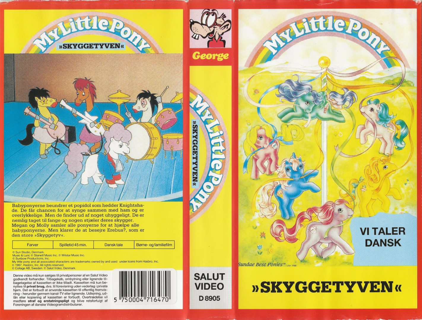 My Little Pony - Skyggetyven <p>Org.titel: My Little Pony 'n Friends</p> VHS Salut 1987