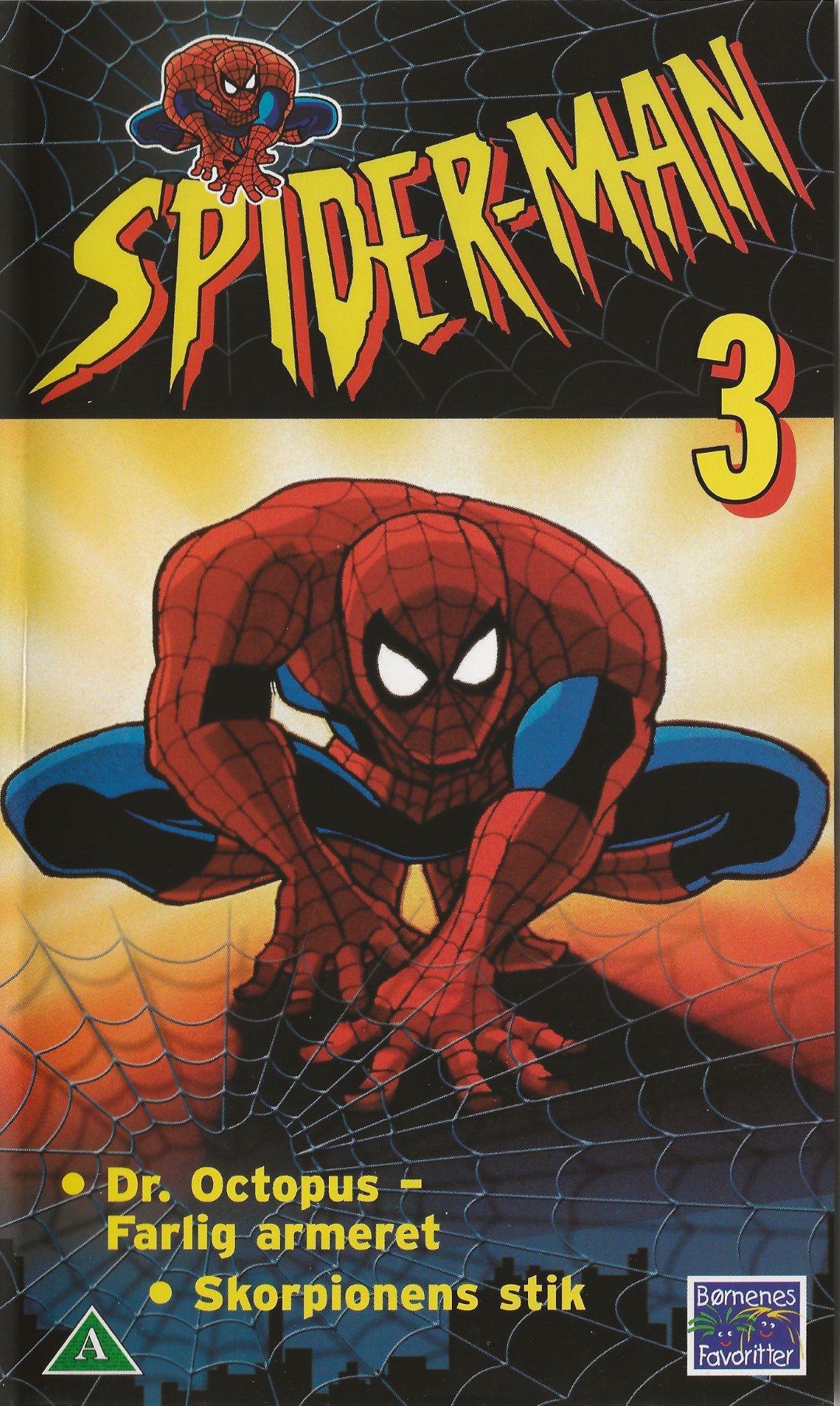Spider-Man (3) <p>Org.titel: Spider-Man - The Animated Series</p> VHS Børnenes Favoritter 1995