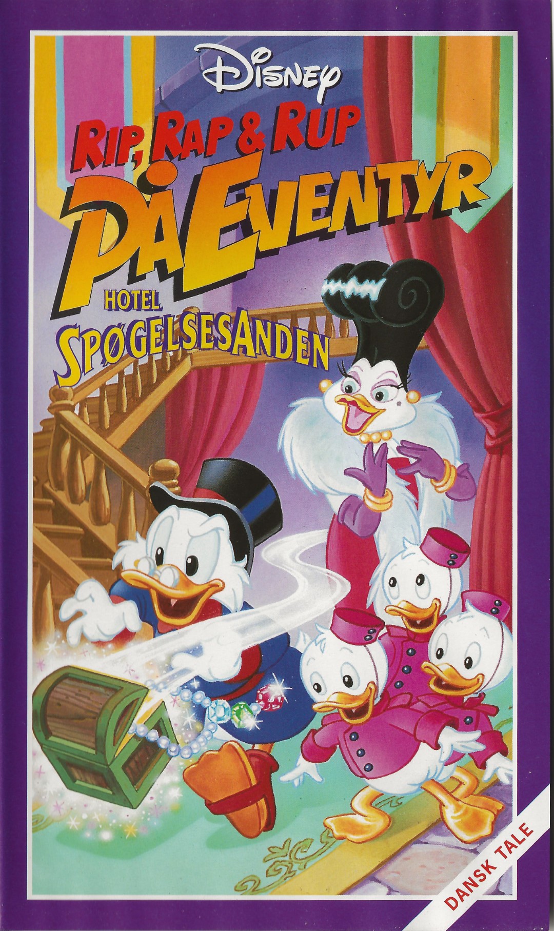 Rip, Rap & Rup på Eventyr - Hotel SpægelsesAnden <p>Org.titel: DuckTales - Hotel Strangeduck</p> VHS Disney 1988