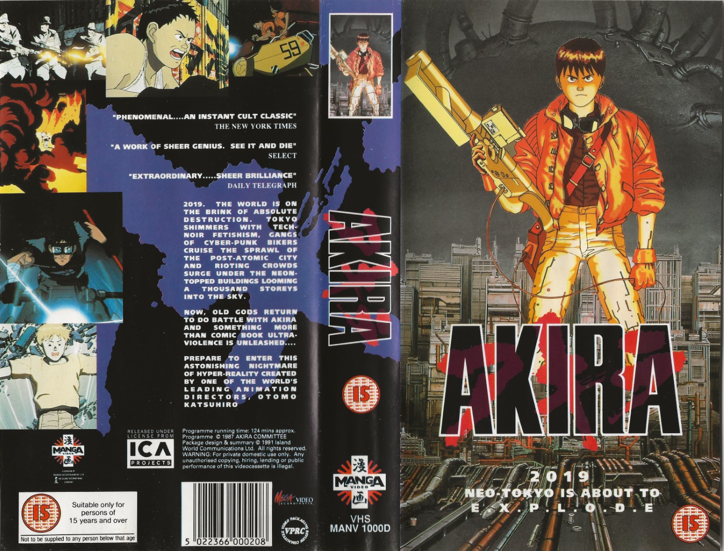 Akira  VHS Mega Scandinavia ApS 1991