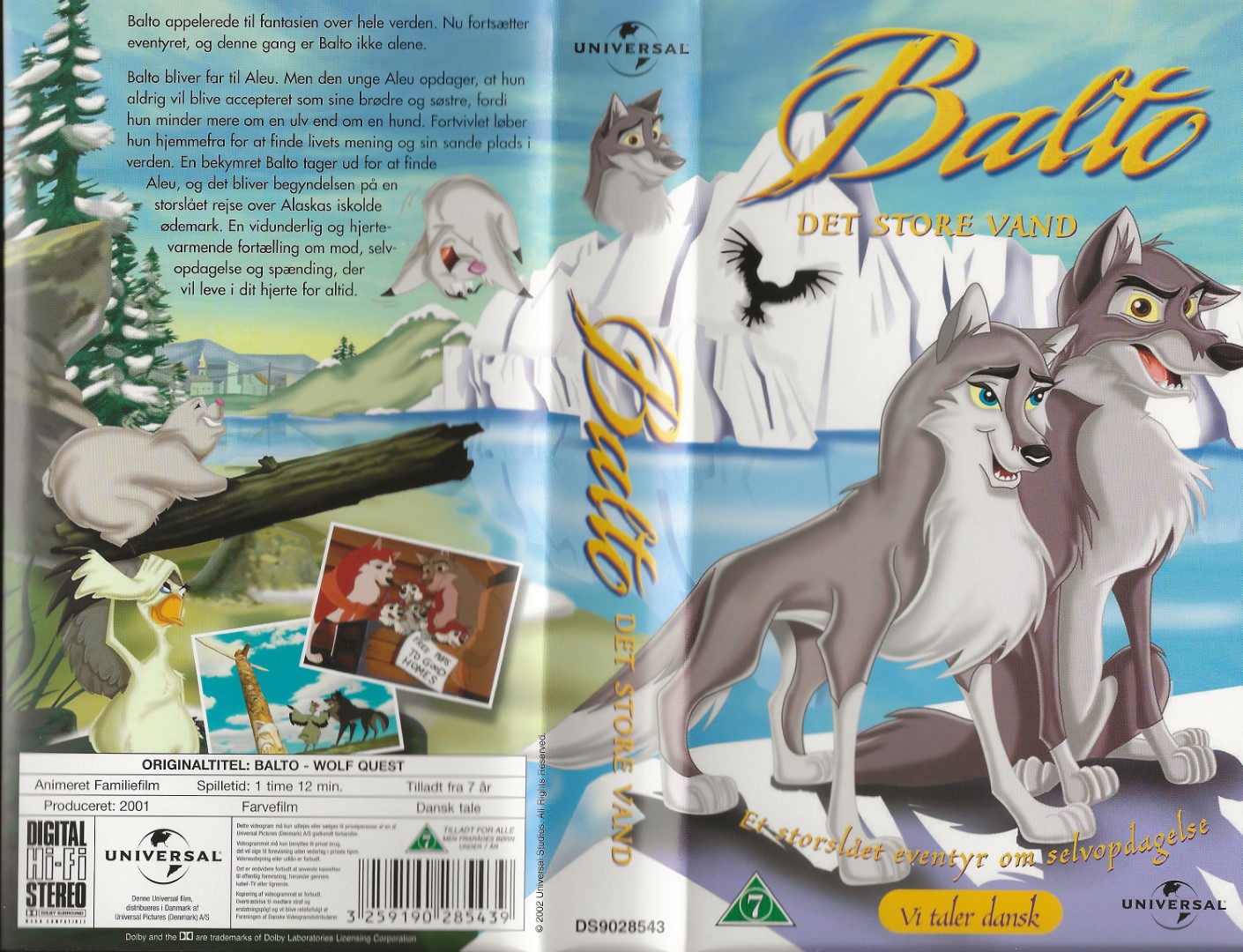 Balto: Det Store Vand <p>Org.titel: Balto: Wolf Quest</p> VHS Universal 2001