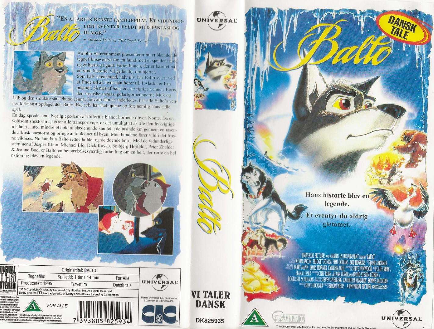 Balto  VHS Universal 1995