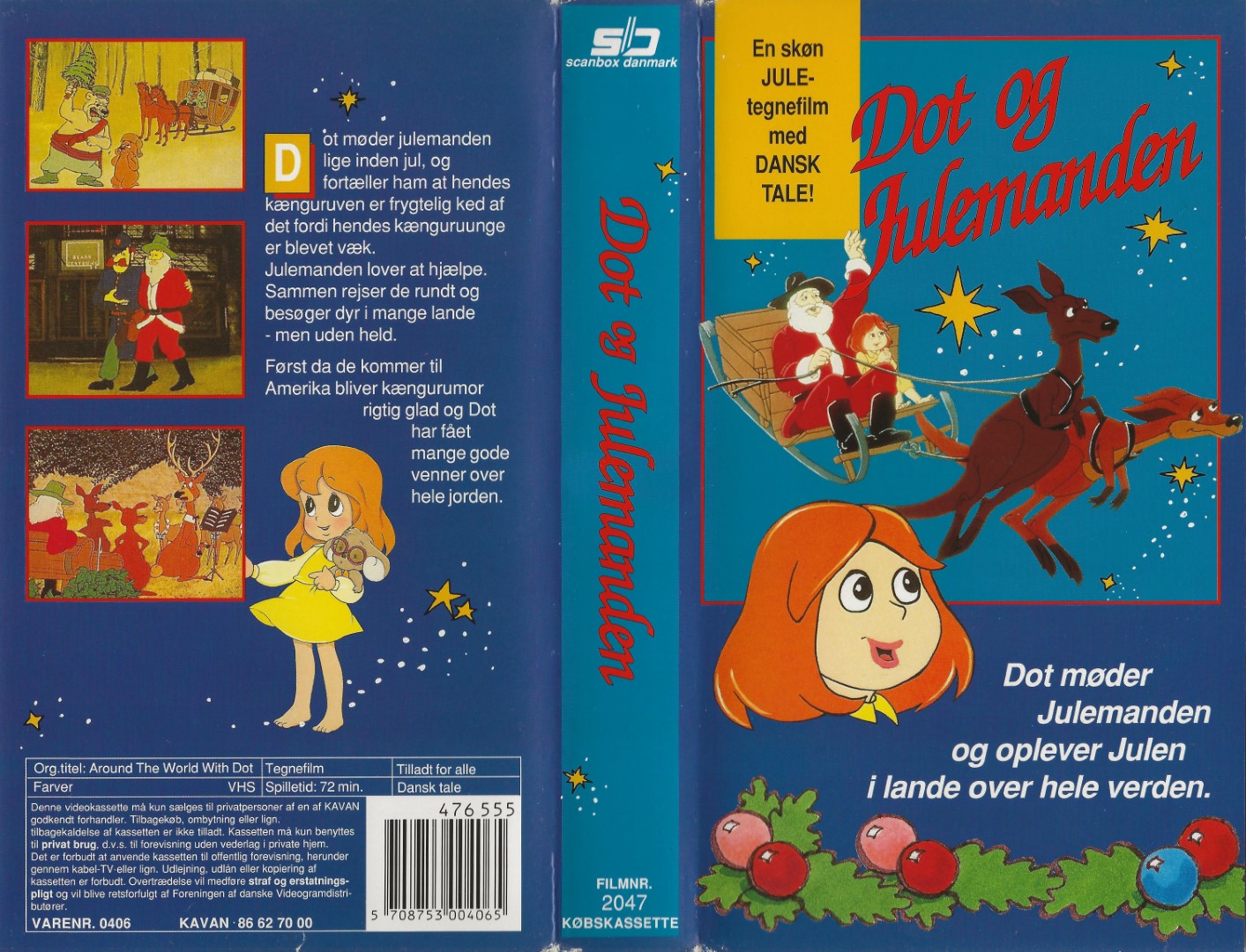 Dot og Julemanden <p>Org.titel: Around The World With Dot / Dot and Santa Claus</p> VHS K.E. Media 1981