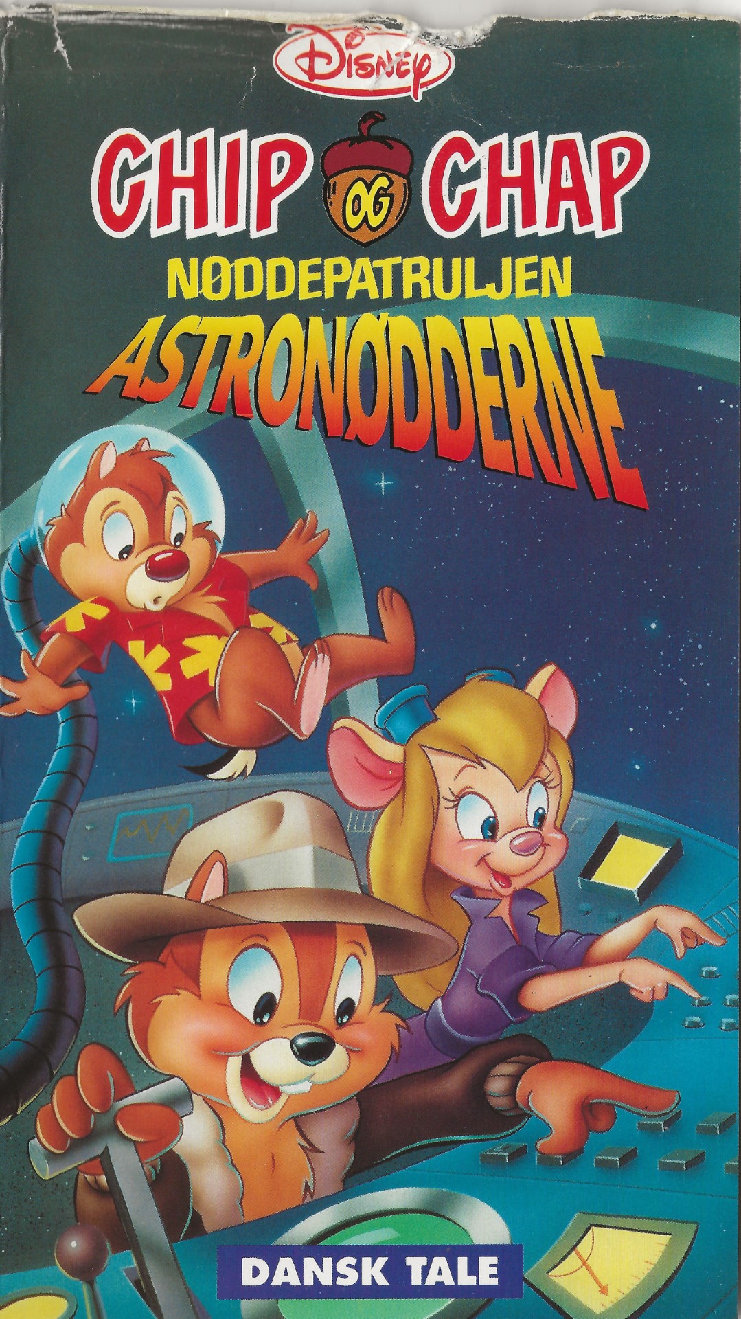 Chip & Chap: Nøddepatruljen - Astronødderne <p>Org.titel: Chip'n'Dale Rescue Rangers: Astronuts</p> VHS Disney, Egmont Film 1989