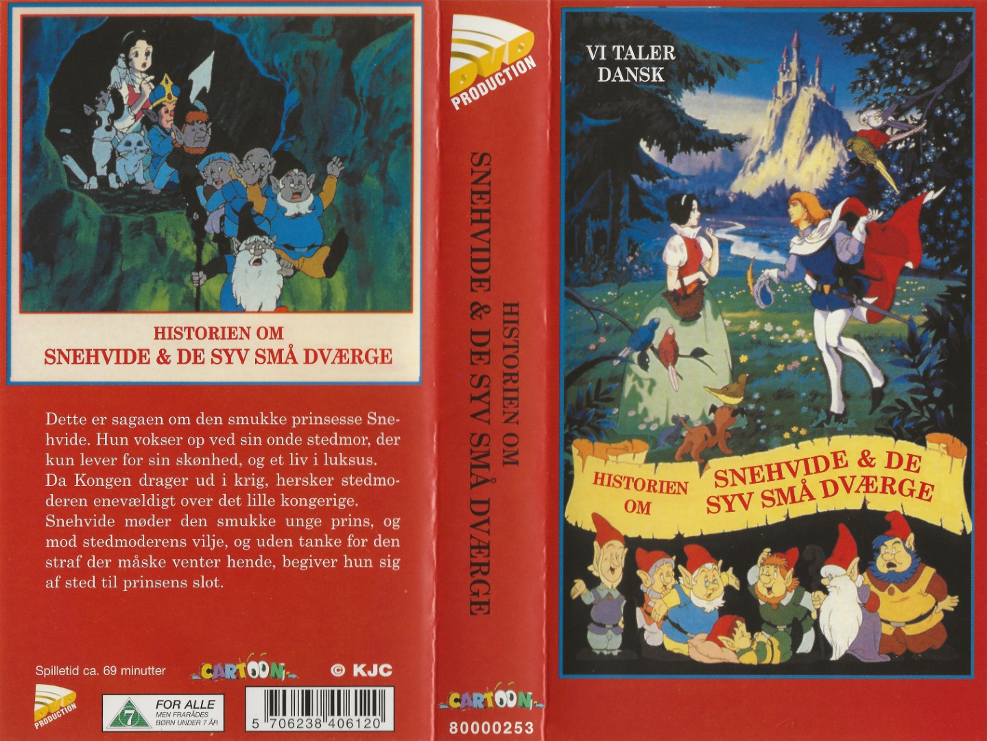 Historien om Snehvide og de syv små dværge <p>Org.titel: The Legend of Snow White / Shirayuki-hime no densetsu</p> VHS DVD - Dansk Video Distribution A/S 1994