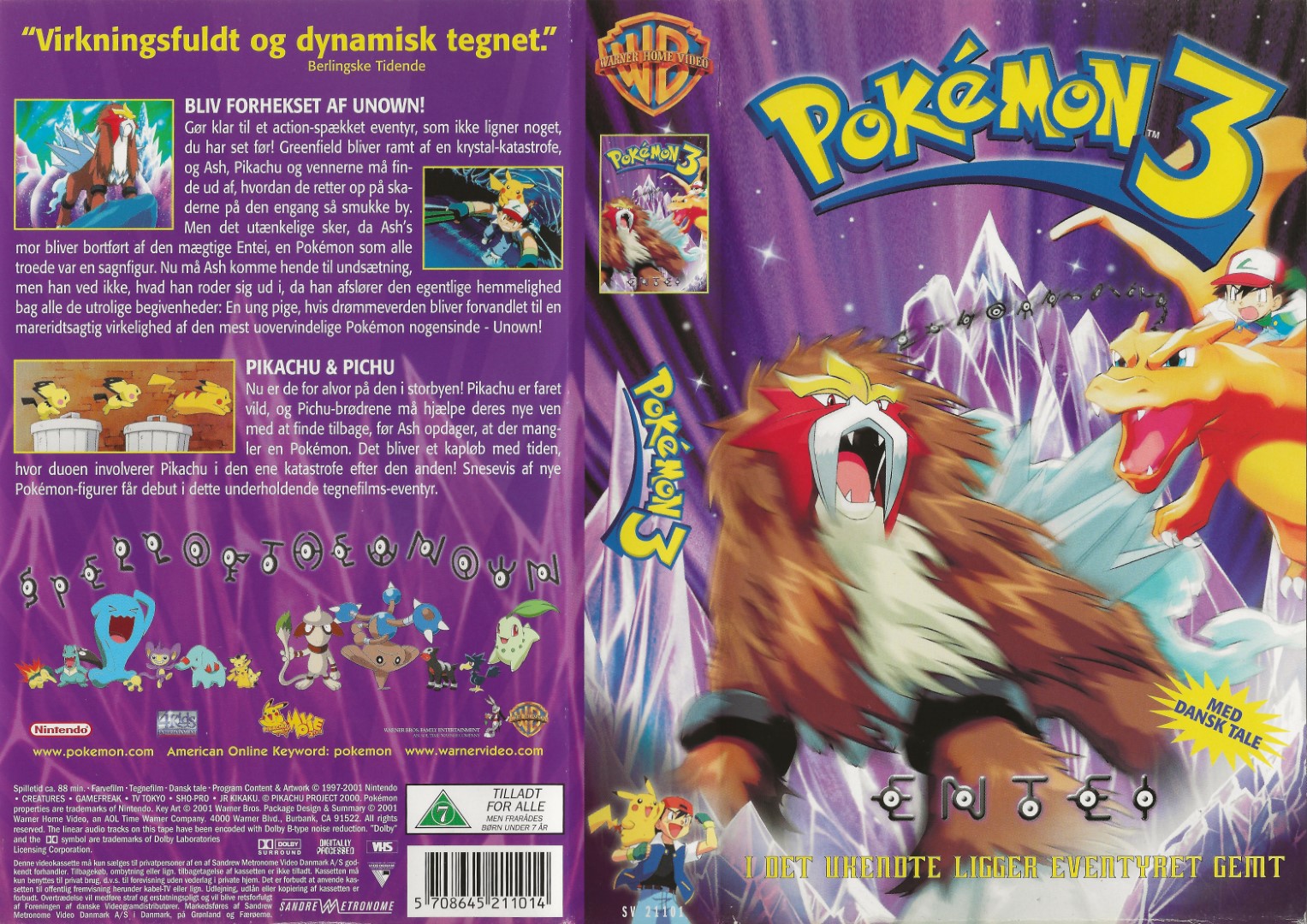 Pokémon 3  VHS Warner Bros. 2001