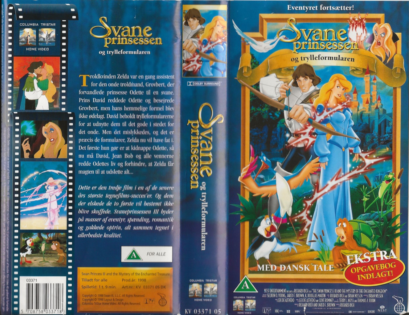 Svaneprinsessen og Trylleformularen <p>Org.titel: Swan Princess and the Mystery of the Enchanted Treasure</p> VHS Nordisk Film 1998