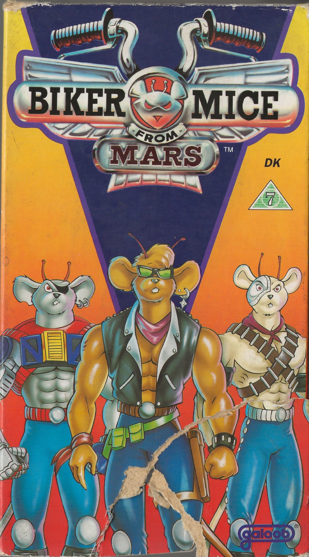 Motormus Fra Mars <p>Org.titel: Biker Mice from Mars</p> VHS Galoob 1995