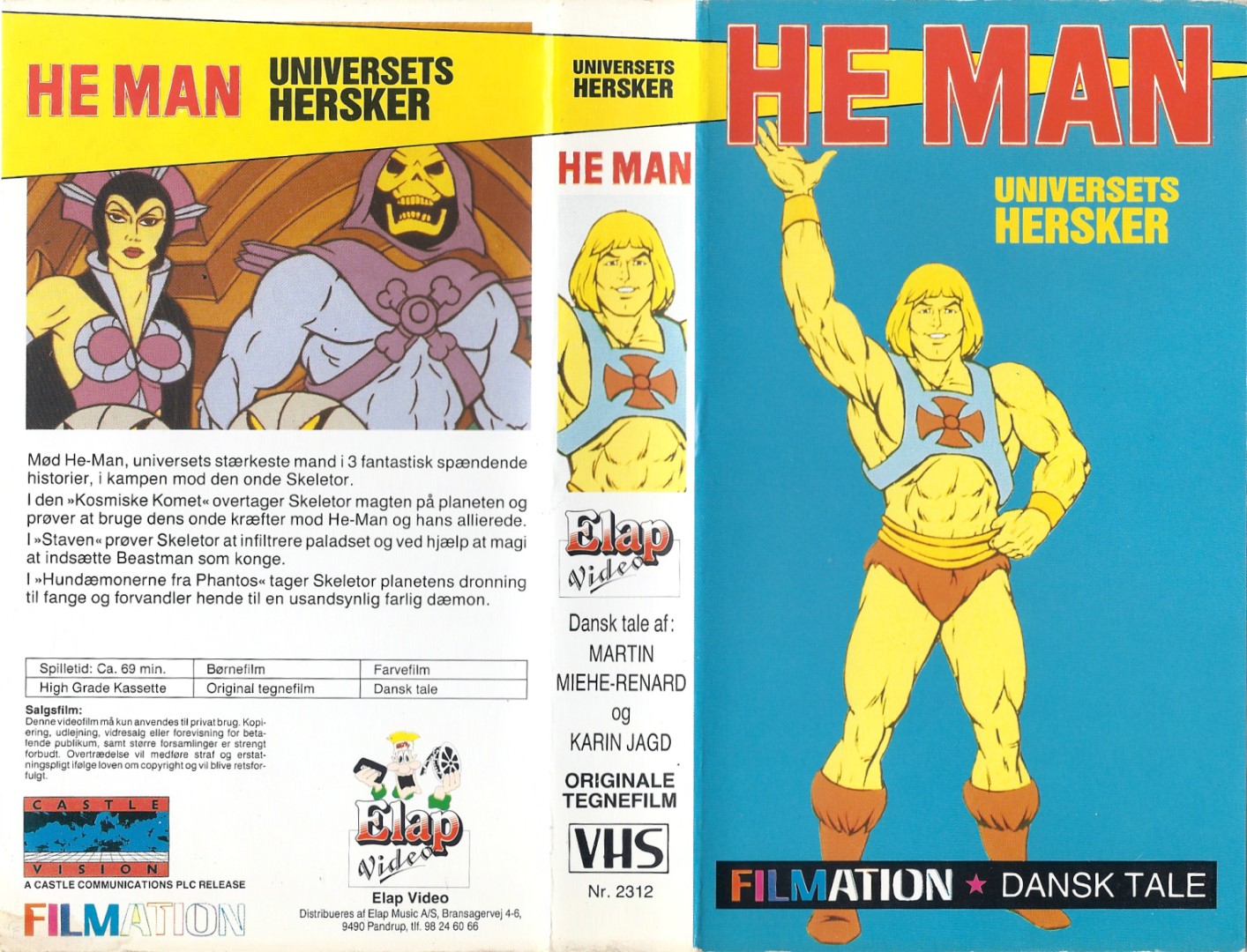 He-Man - Universets hersker  VHS Elap Video 1983