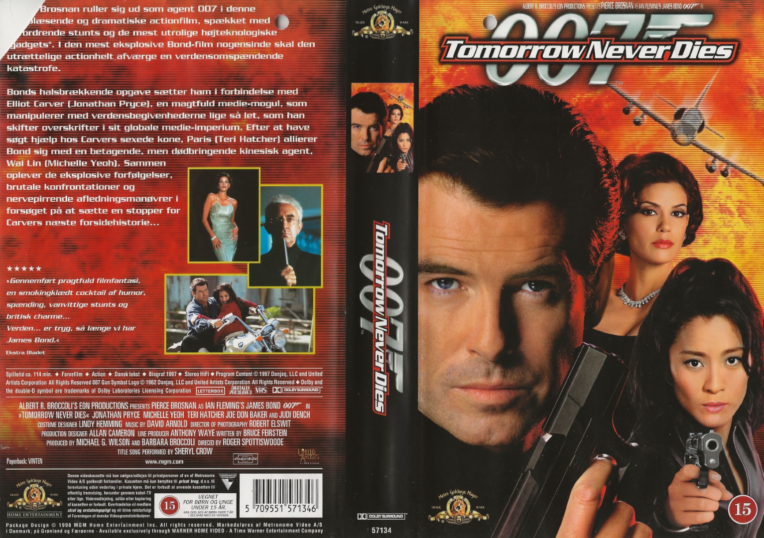 James Bond 007 - Tomorrow Never Dies <p>Org.titel: Tomorrow Never Dies</p> VHS MGM/UA Home Video 1997