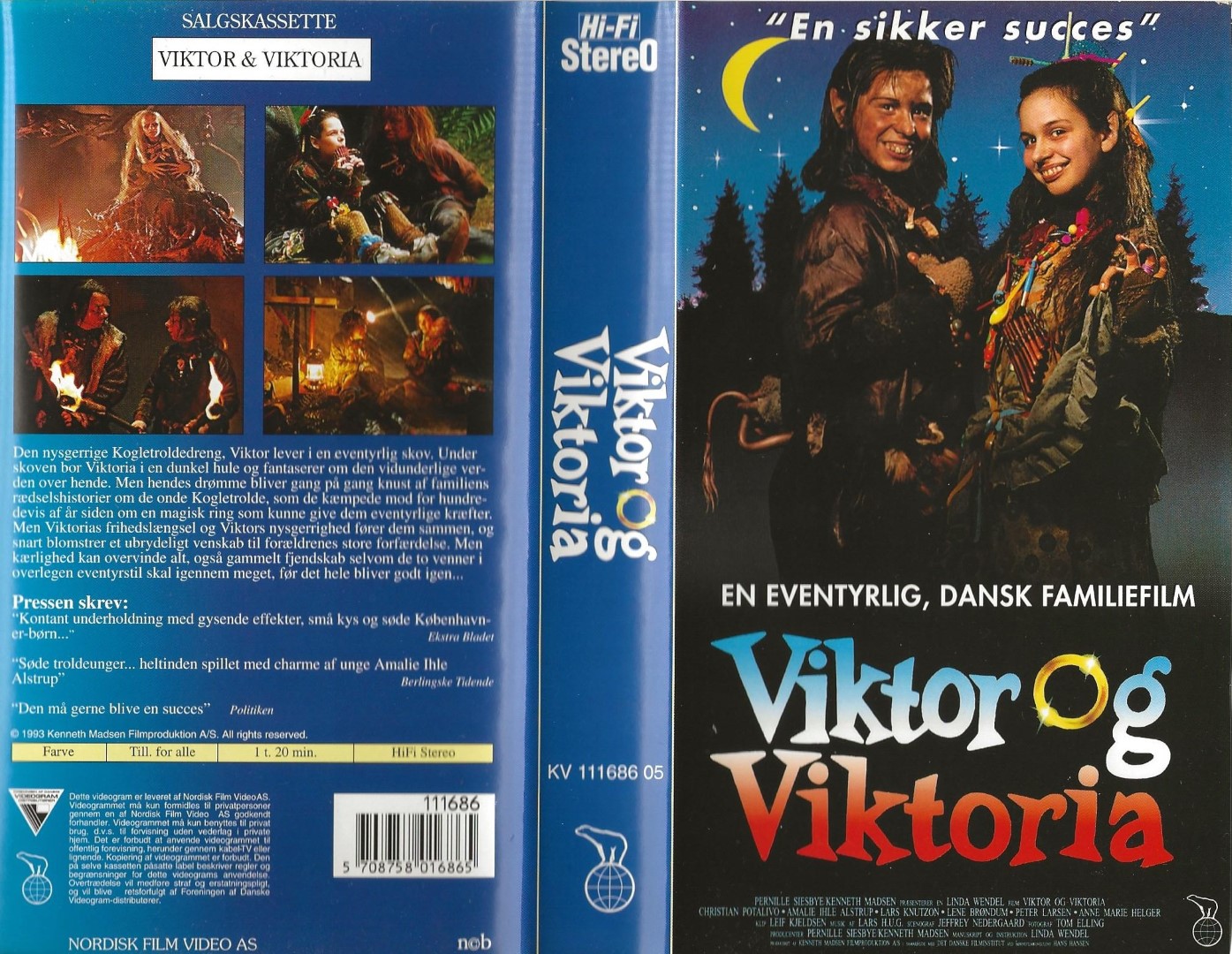 Viktor og Viktoria  VHS Nordisk Film 1993