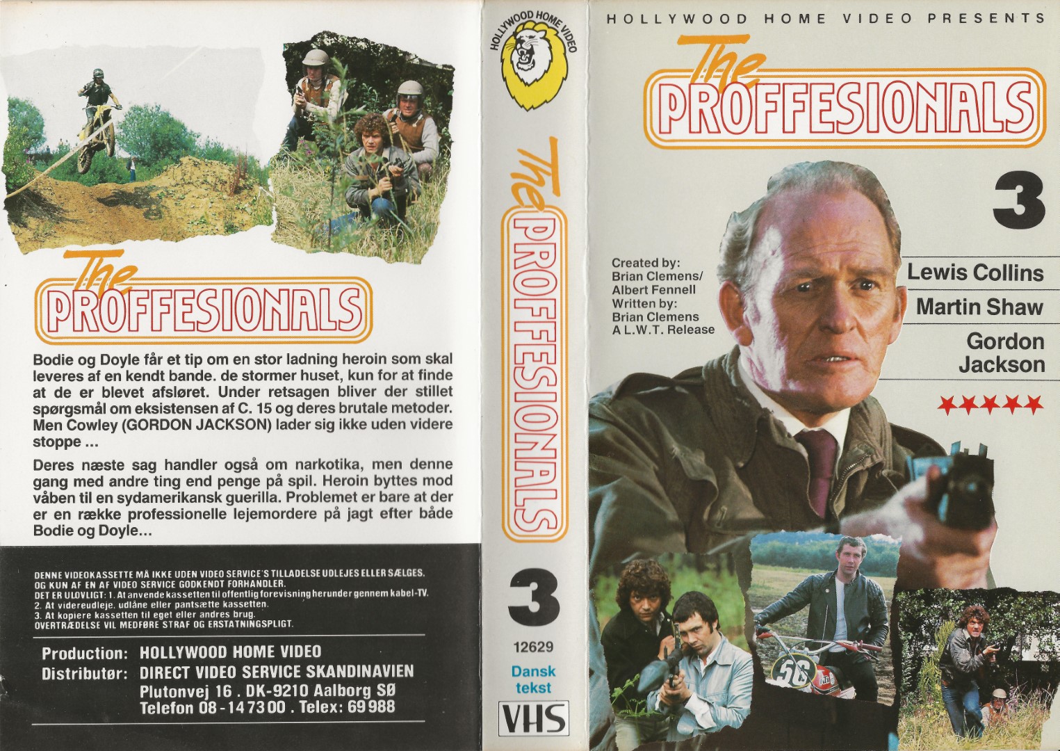 The Professionals 3 <p>Org.titel: The Professionals</p> VHS Direct Video Service Skandinavien 1977