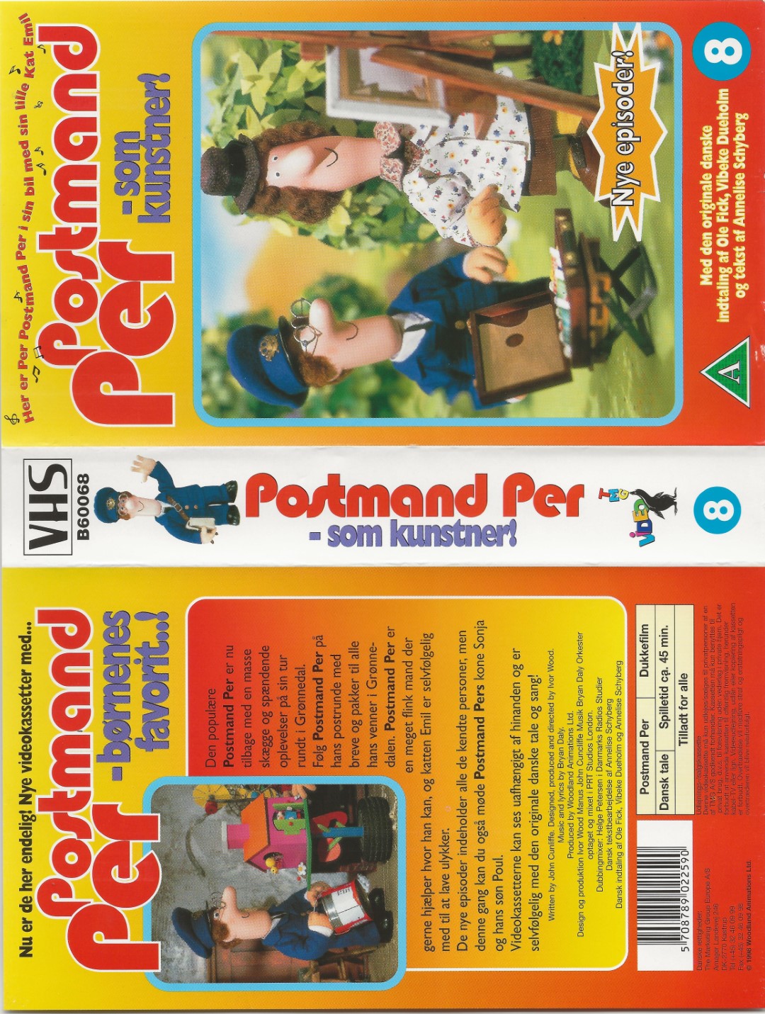 Postmand Per <p>Org.titel: Postman Pat</p> VHS TMG A/S 1998