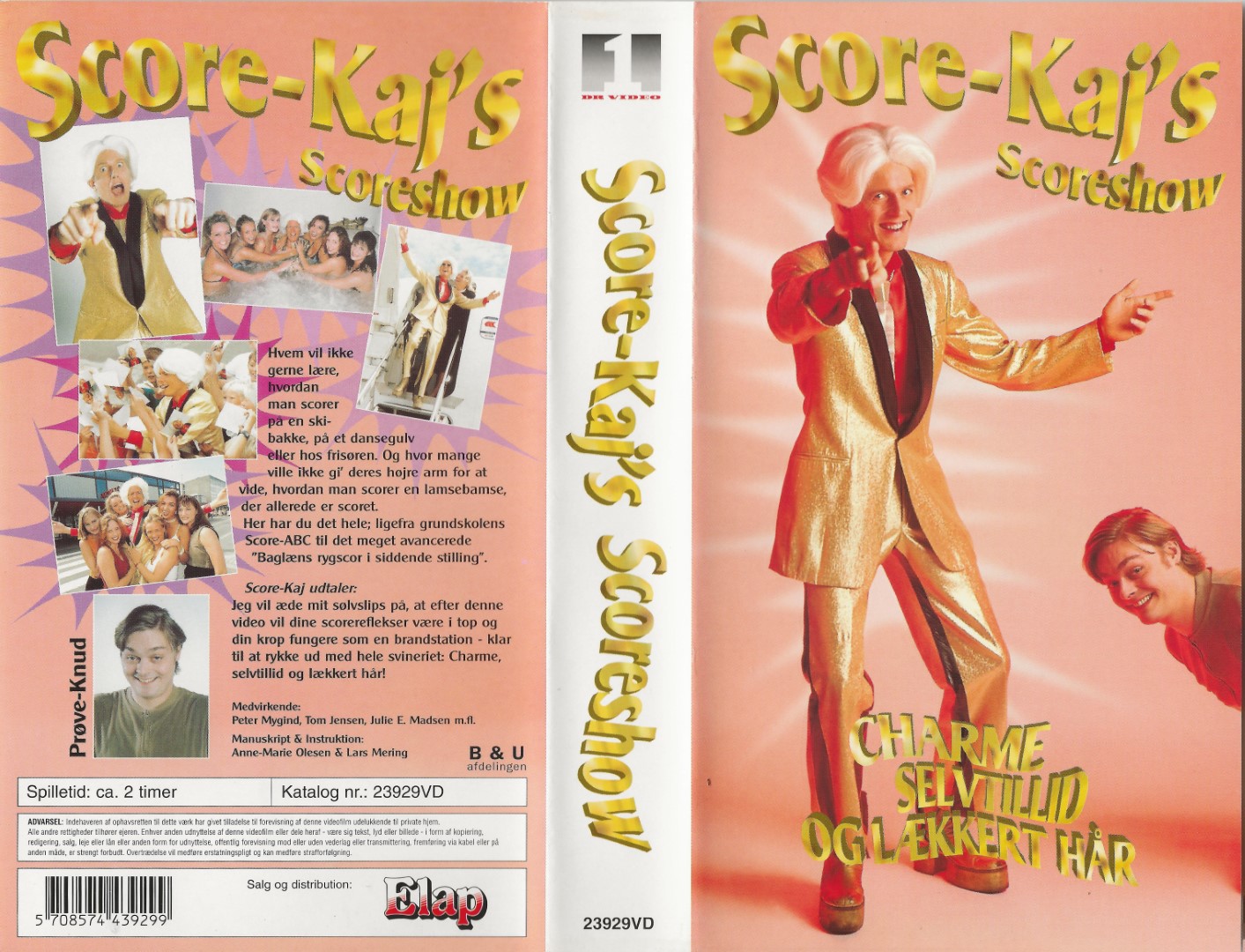 Score-Kajs Scoreshow - Charme, selvtillid og lækkert hår  VHS Elap Video 1995