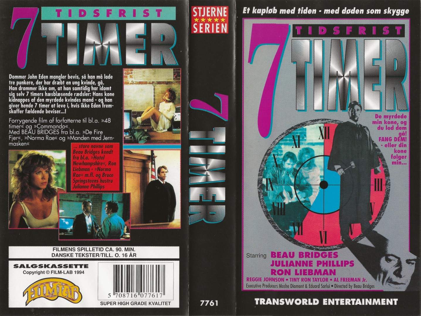 Tidsfrist: 7 timer <p>Org.titel: Seven Hours to Judgment</p> VHS Filmlab 1994