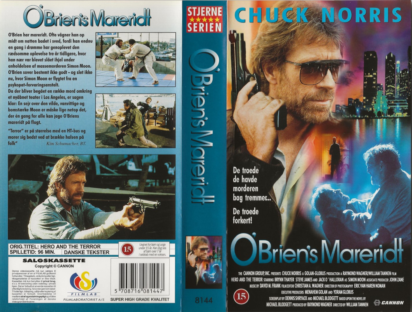 O'Brien's Mareridt <p>Org.titel: Hero and the Terror</p> VHS Filmlab 1988