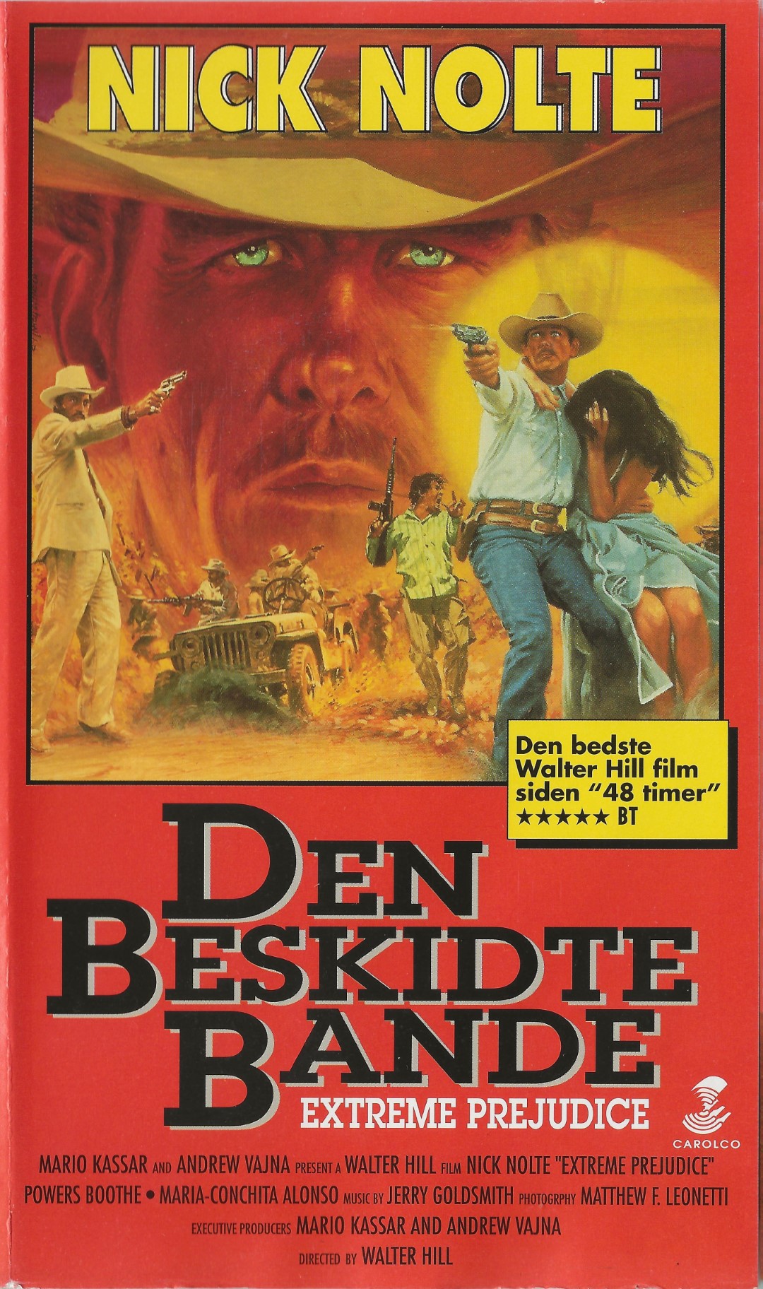 Den Beskidte Banden <p>Org.titel: Extreme Prejudice</p> VHS Filmlab 1987