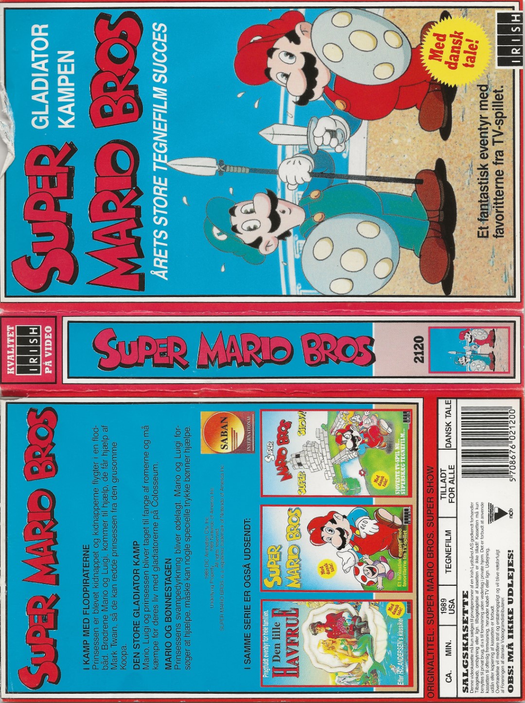 Super Mario Bros – Gladiator Kampen <p>Org.titel: The Super Mario Bros. Super Show</p> VHS Irish 1989
