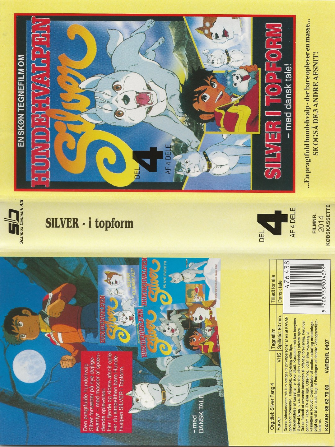 Hundehvalpen Silver - Del 4 - Silver i topform <p>Org.titel: Silver Fang 4</p> VHS Kavan 1986