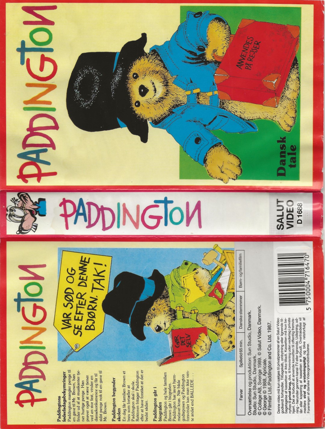 Paddington  VHS Salut 1989