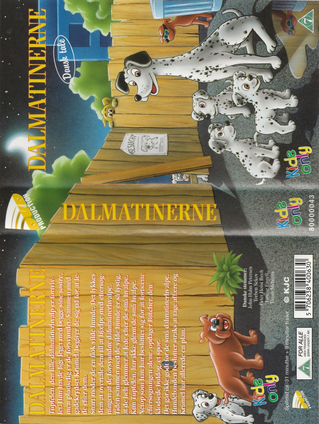 Dalmatinerne  VHS DVD - Dansk Video Distribution A/S 0